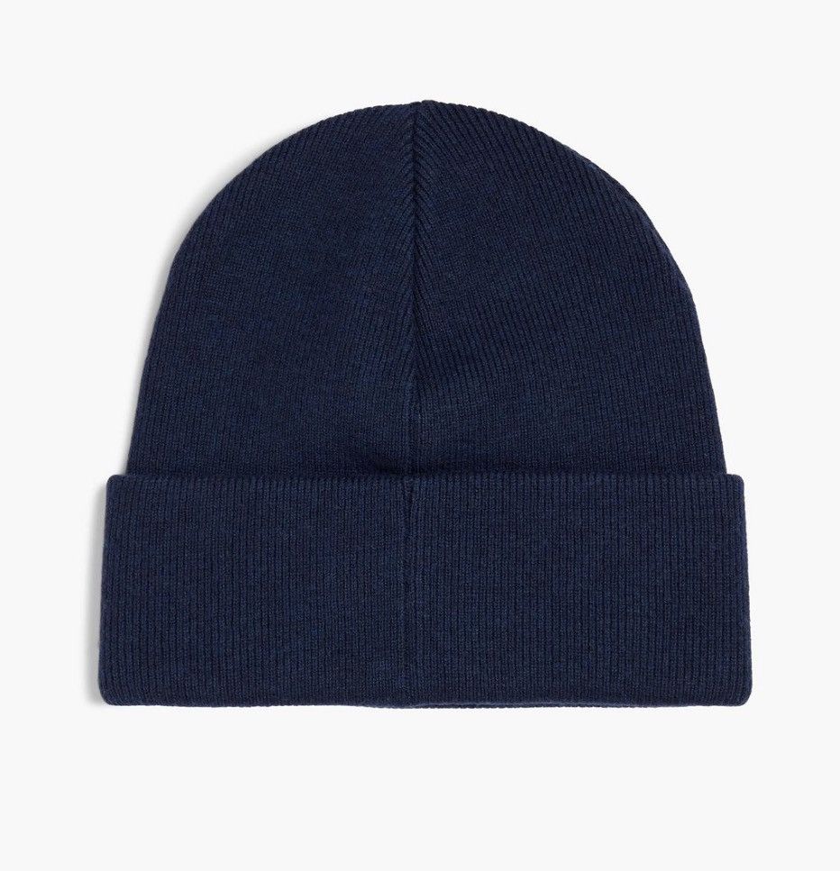 Dsquared2 Dsquared2 logo patch beanie hat DSQ2 wool blue 🎨 italy Size ONE SIZE - 3 Thumbnail