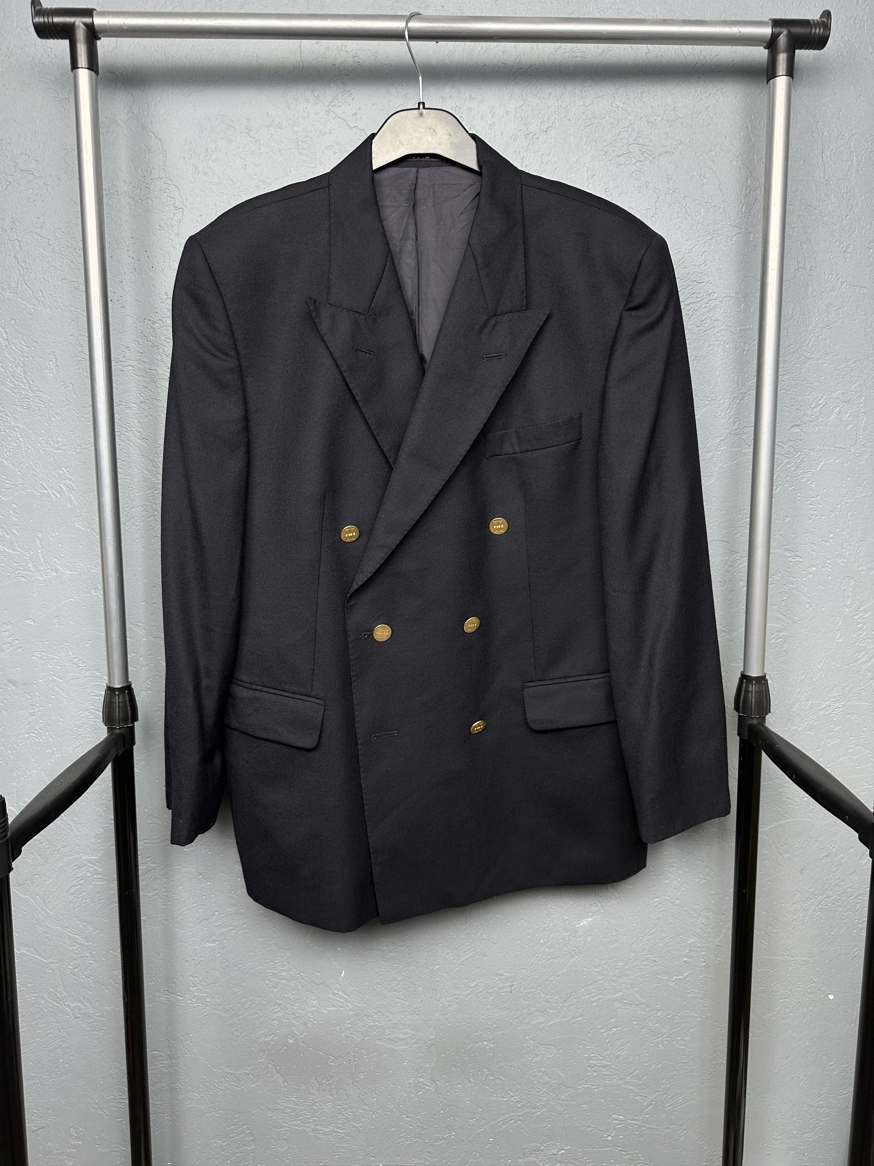DAKS Daks DD Vintage Double Breasted Wool Blazer Jacket Size 40S - 1 Thumbnail