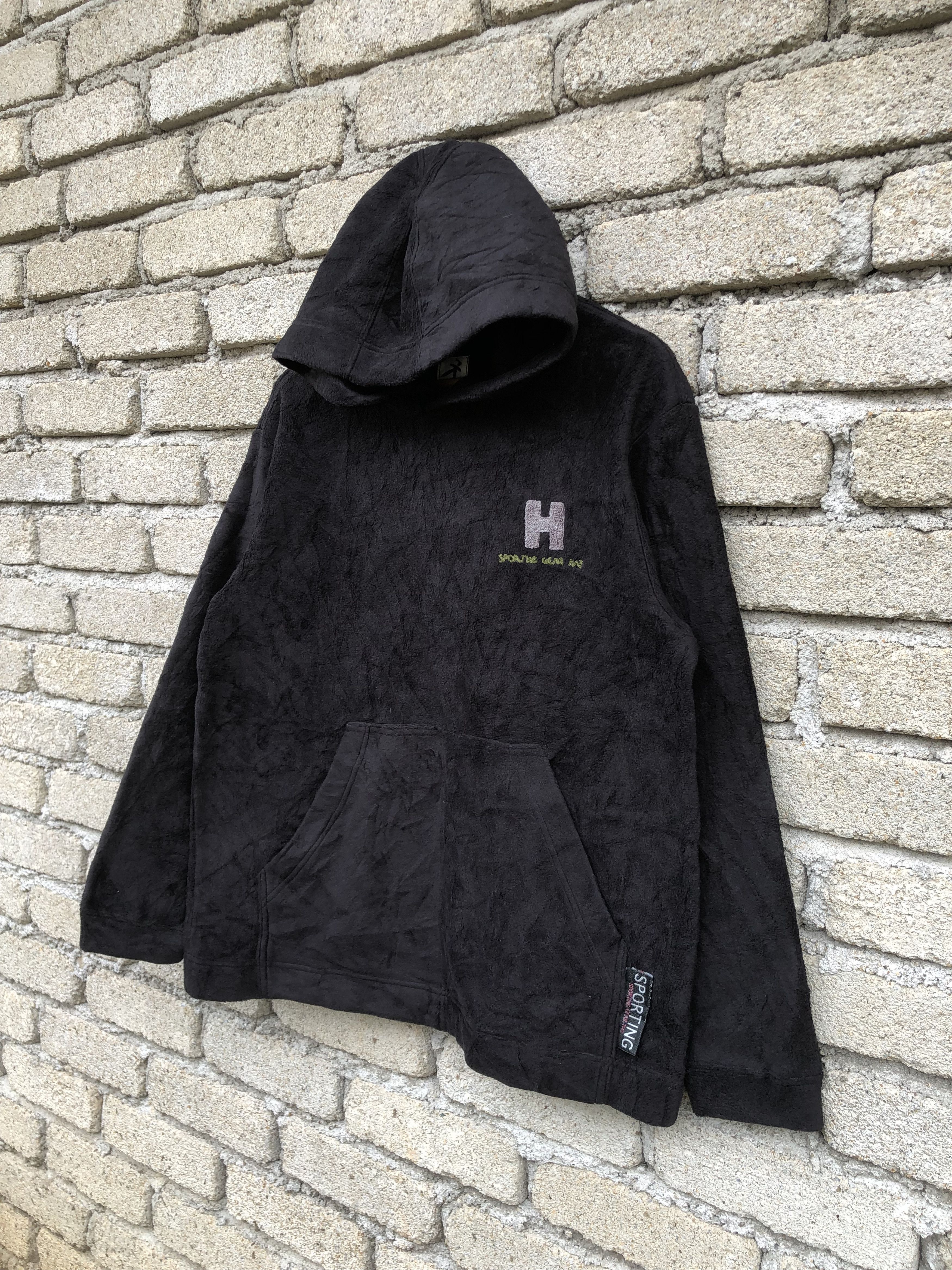 Issey Miyake Vintage Hai Sporting Gear Black Fleece Hoodie Size US L / EU 52-54 / 3 - 2 Thumbnail