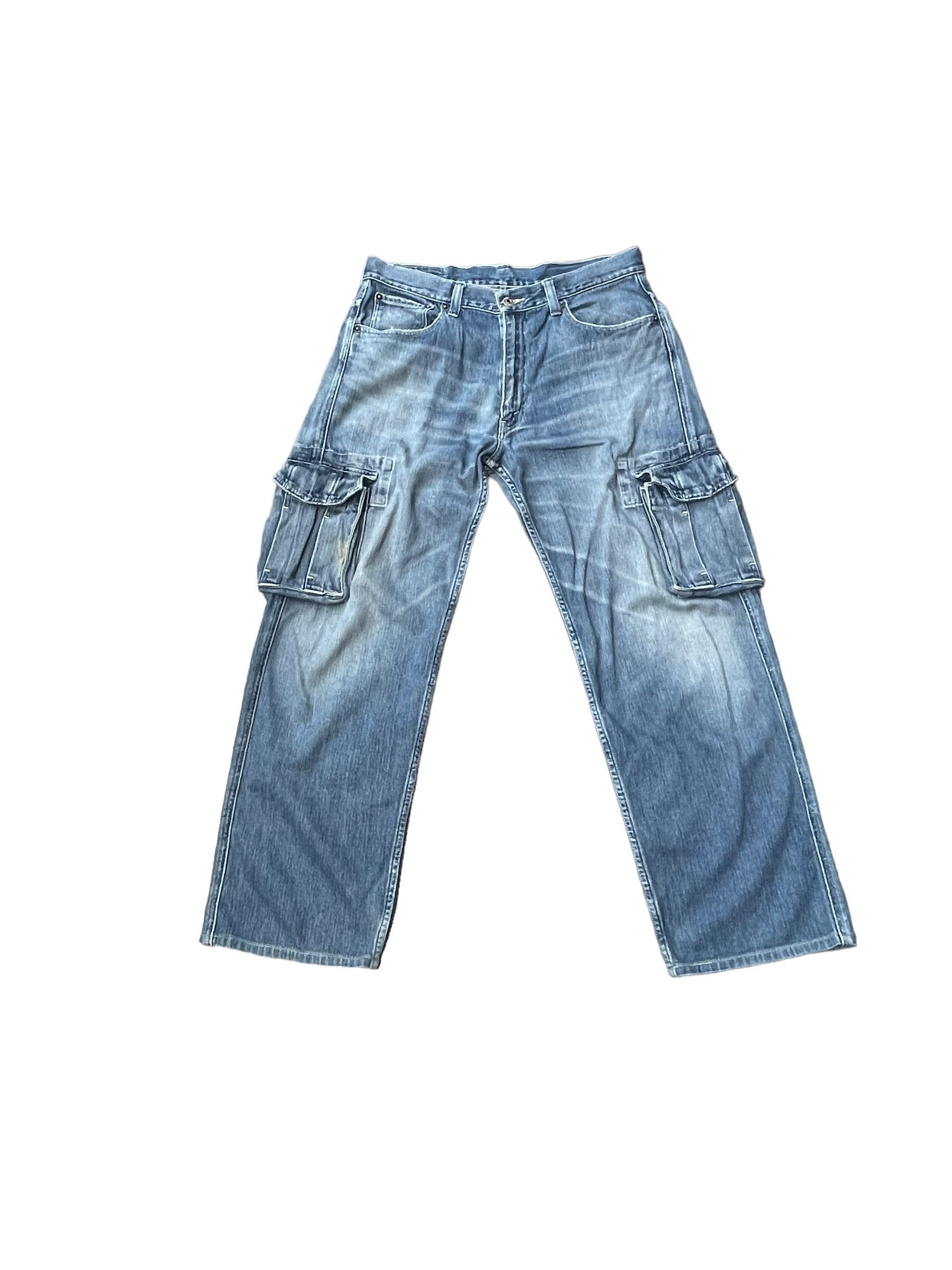 Levi's Vintage 2003 Levis 503 e Cargo Pant Denim Size US 34 / EU 50 - 1 Thumbnail