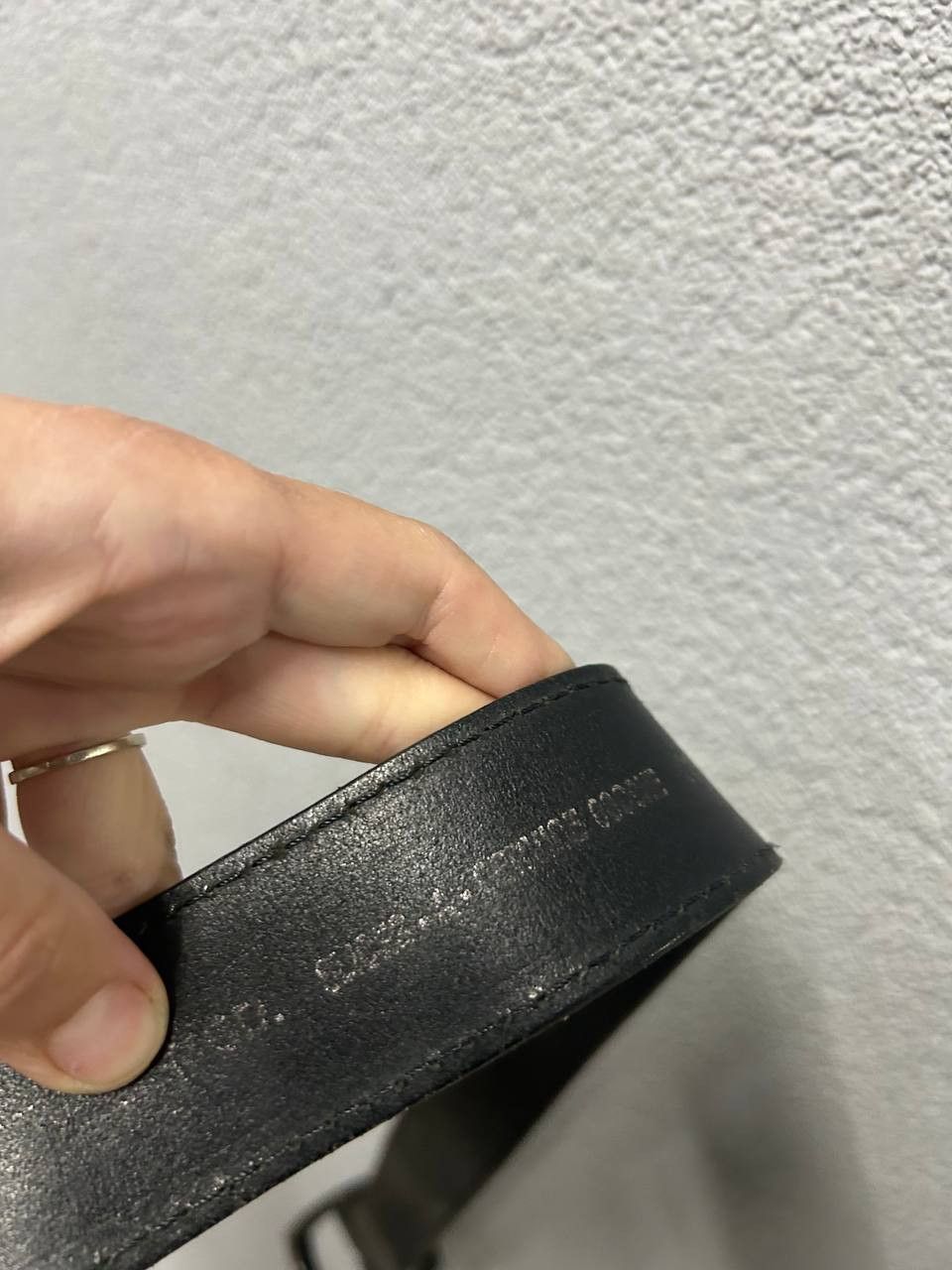 Diesel Diesel mens black leather belt 100/40 Size 40 - 9 Thumbnail