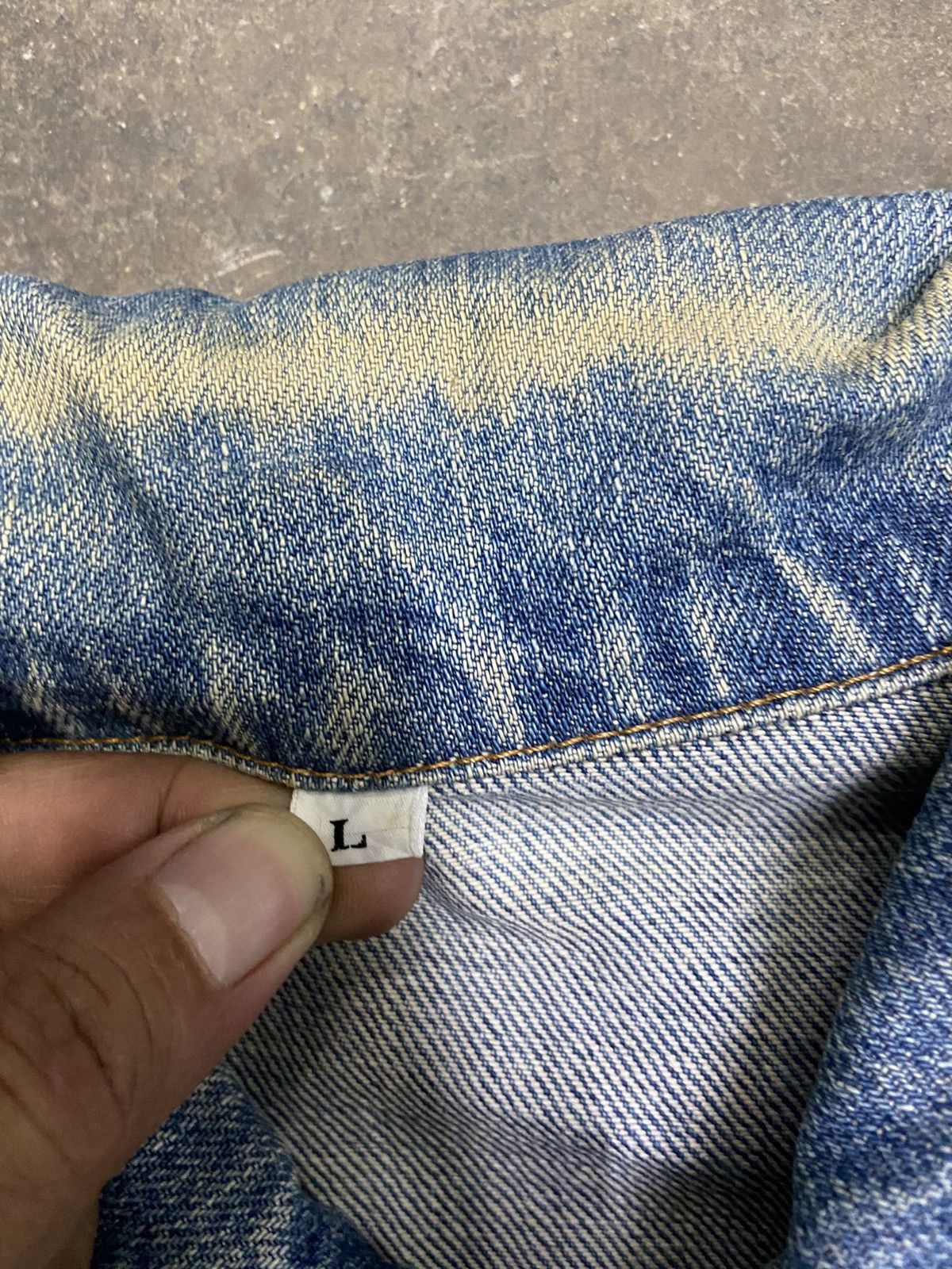 Vintage Vintage 80s Vintage Bobson jacket jeans sun faded Size US L / EU 52-54 / 3 - 12 Thumbnail