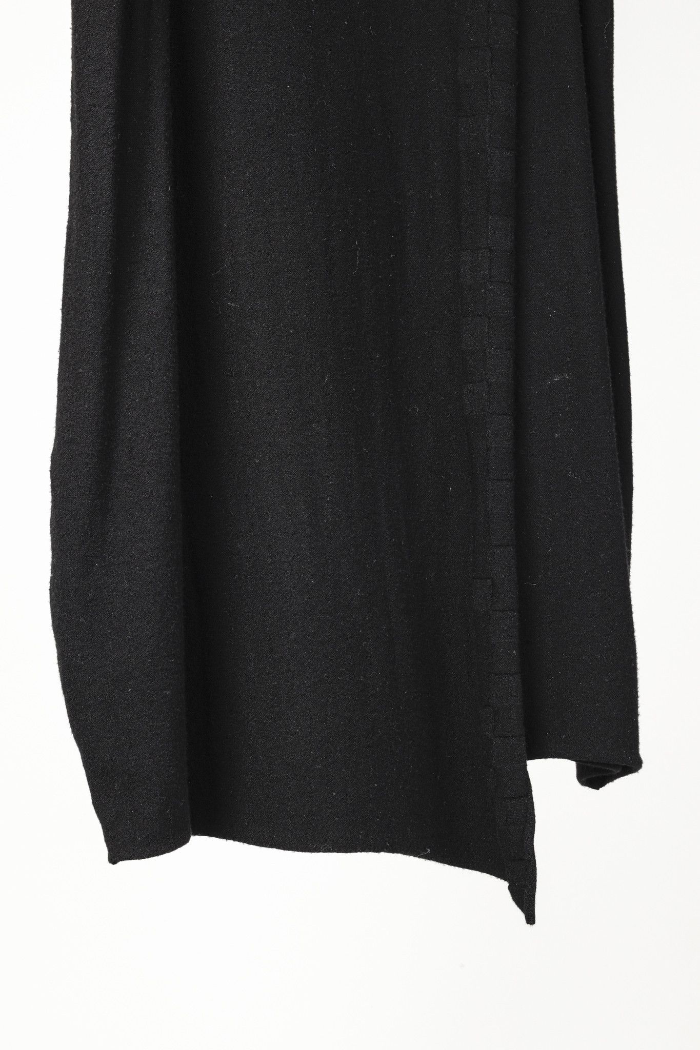 Sarah Pacini Sarah Pacini Black Knit Asymmetric Cowl-Neck Tunic Size ONE SIZE - 6 Thumbnail