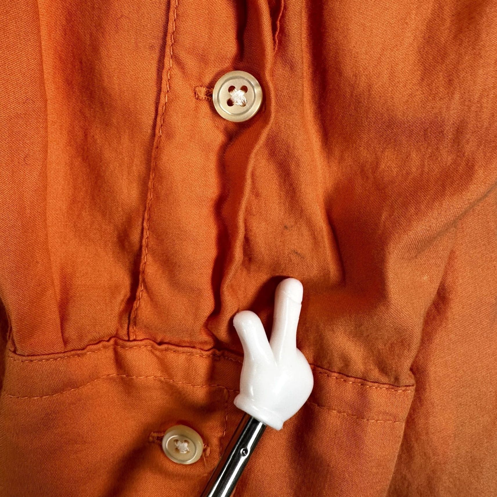 Ralph Lauren Ralph Lauren Shirt Mens M Orange Solid Button-Up Long Sleeve Custom Fit Casual Size US M / EU 48-50 / 2 - 4 Thumbnail