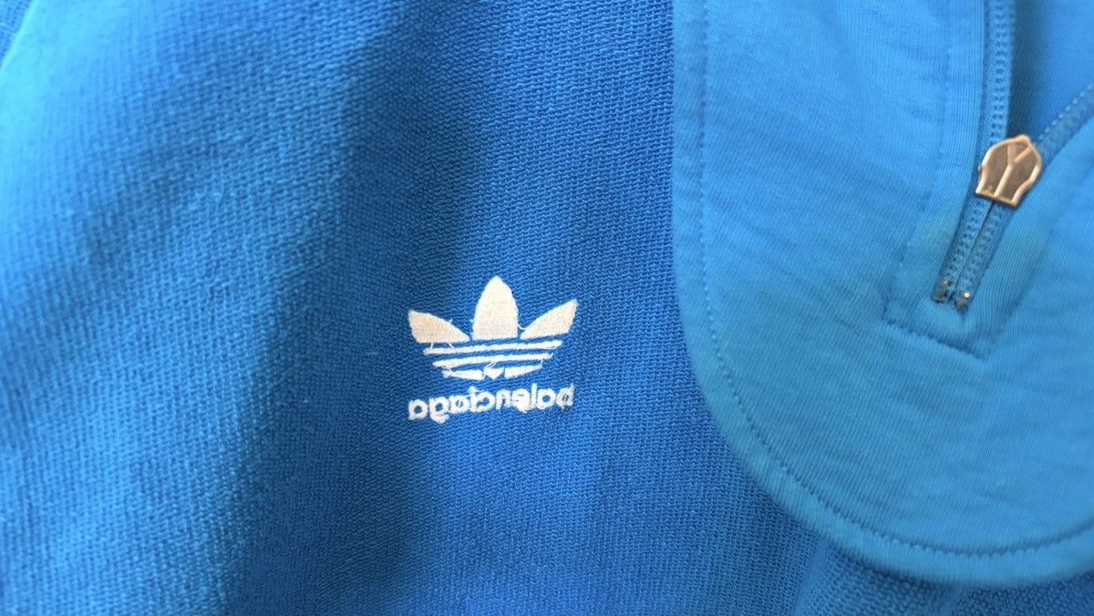 Adidas × Balenciaga Adidas x Balenciaga Sz.3 Blue Trefoil Zip Sweatshirt Size US L / EU 52-54 / 3 - 4 Thumbnail