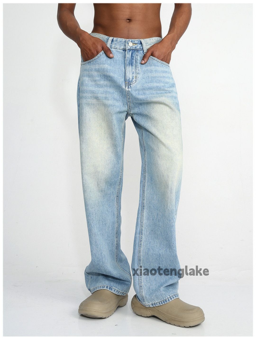 washed faded rusty y2k yuppie skate hiphop jeans