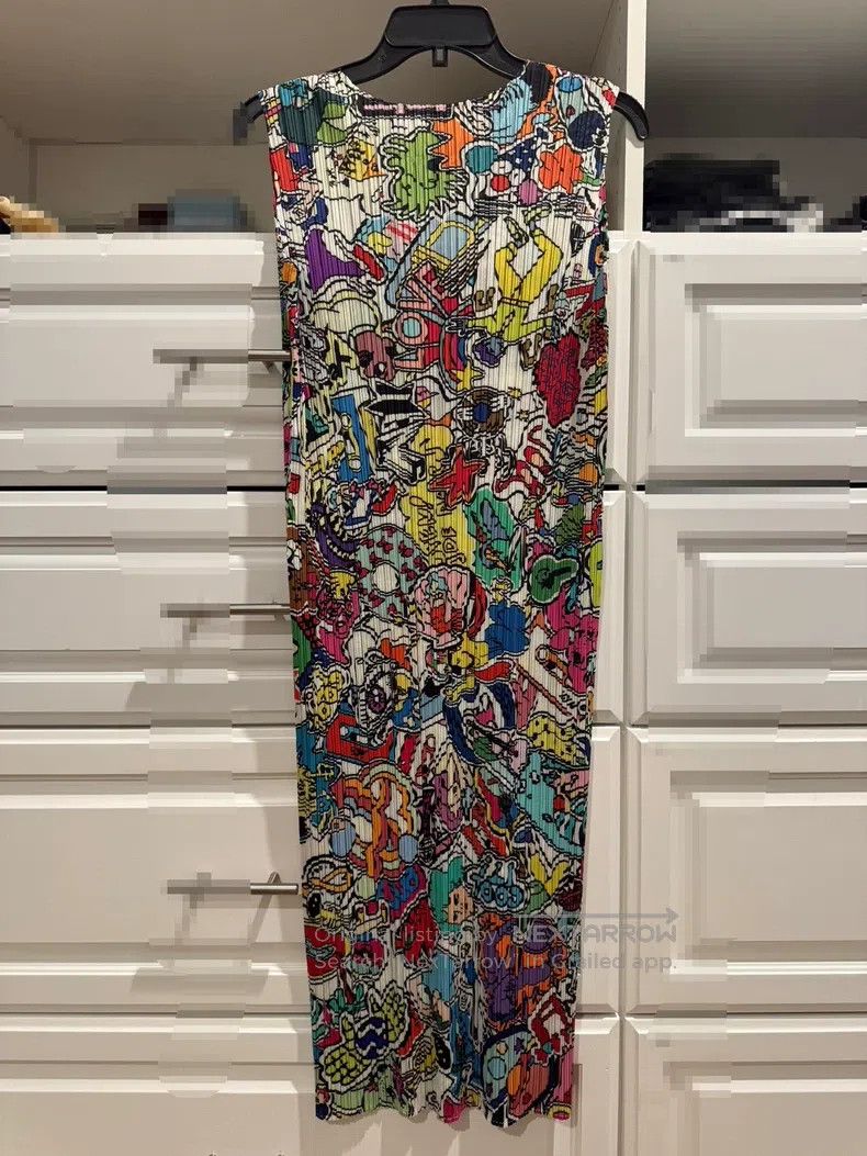 Issey Miyake Issey Miyake Colorful Comic Print Dress Size L / US 10 / IT 46 - 2 Thumbnail
