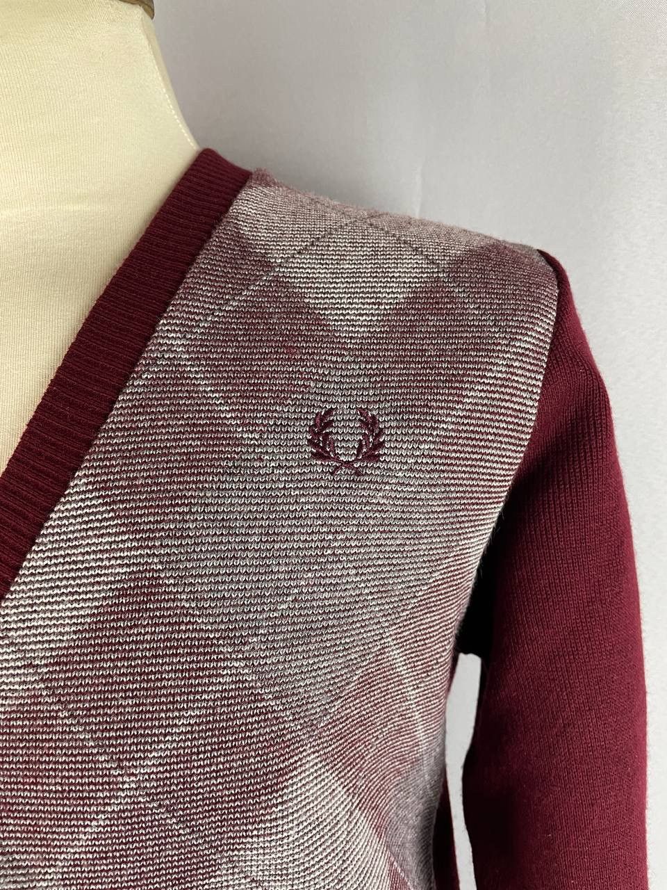 Comme des Garcons SHIRT × Fred Perry Comme des Garcons SHIRT x Fred Perry Red Sweater Cardigan Size US L / EU 52-54 / 3 - 4 Thumbnail
