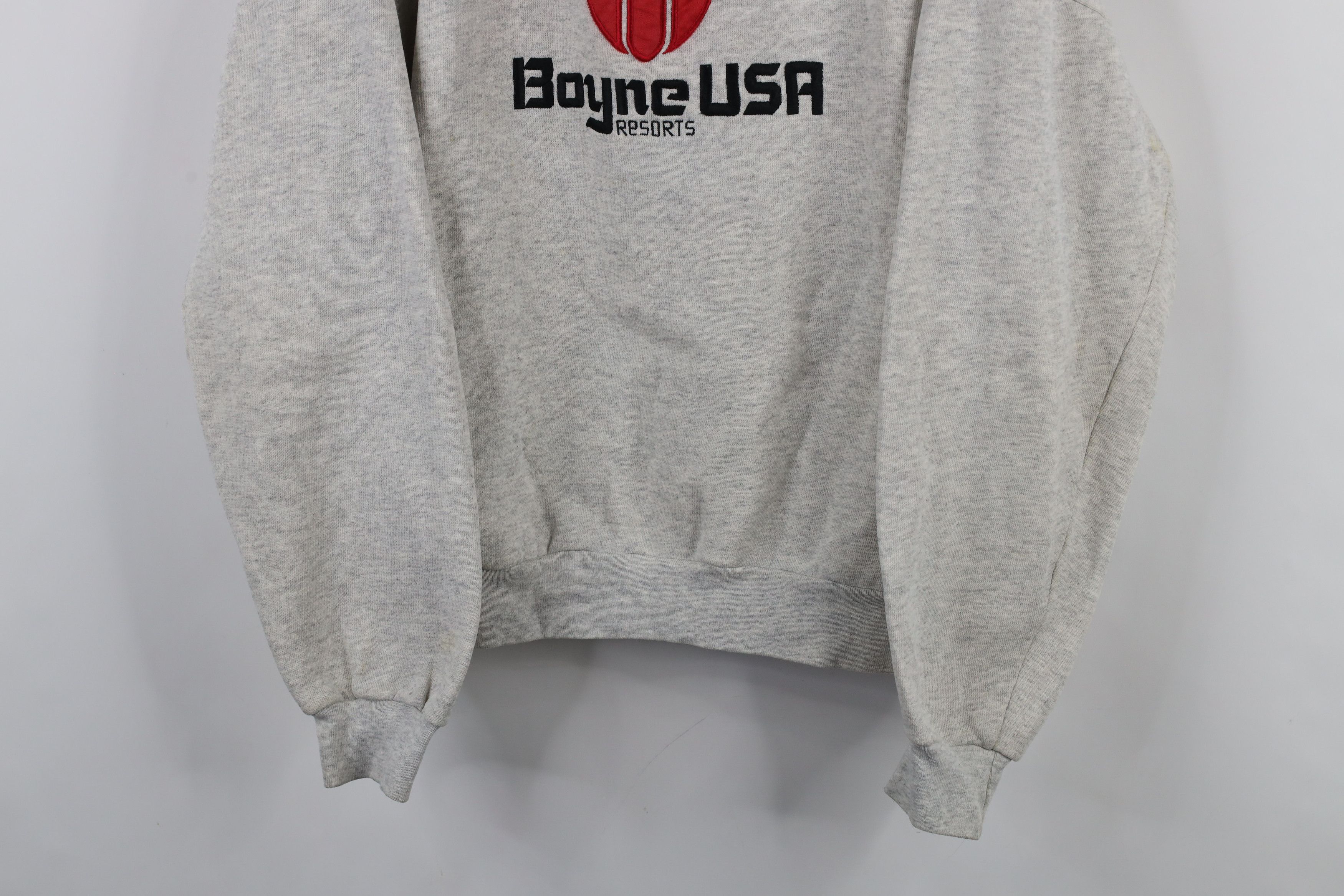 Vintage Vintage 90s USA Resorts Ski Snowboard Collared Sweatshirt Size XL / US 12-14 / IT 48-50 - 3 Thumbnail