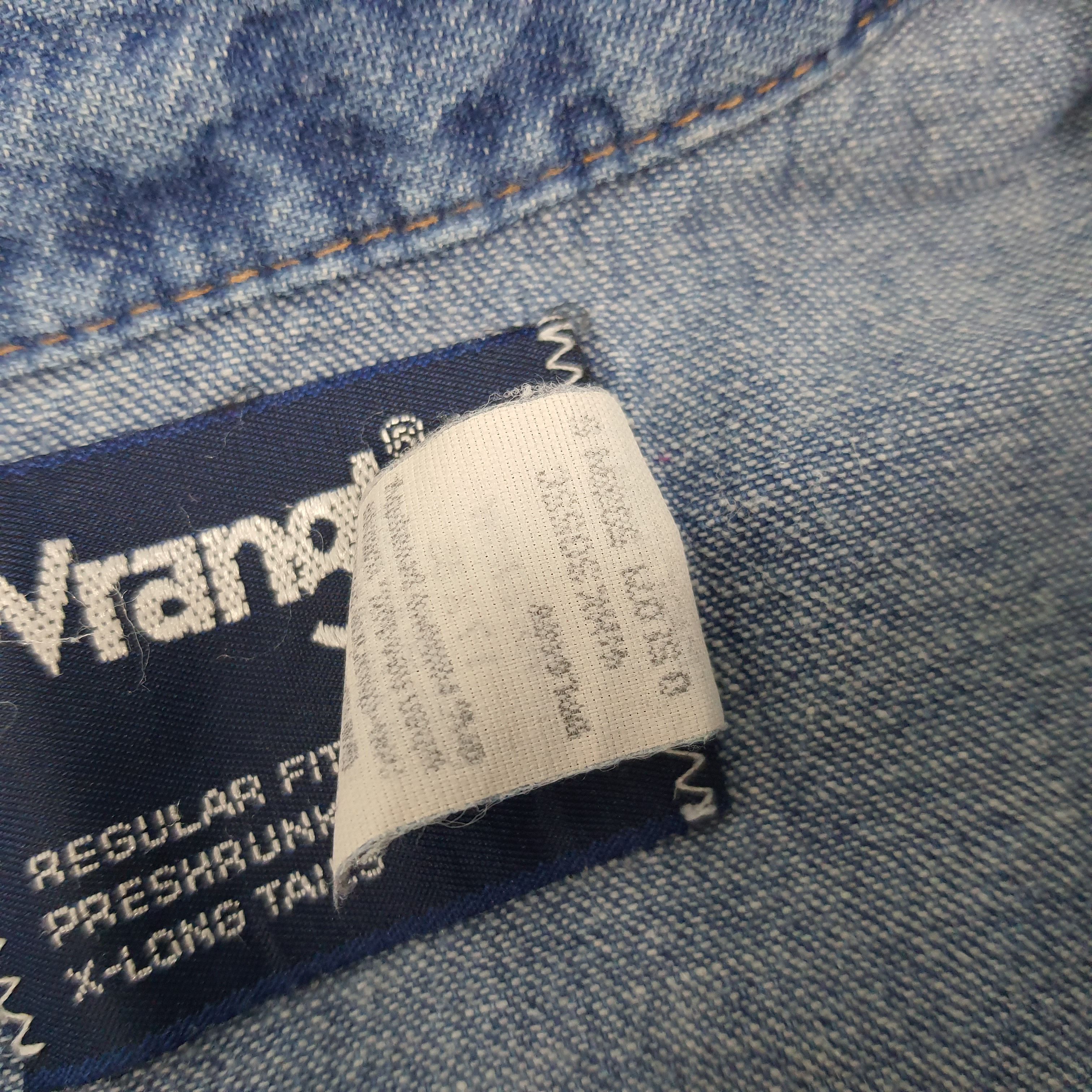 Vintage × Wrangler Vintage Wrangler American Brand Button Up Denim Shirt Size US L / EU 52-54 / 3 - 7 Thumbnail