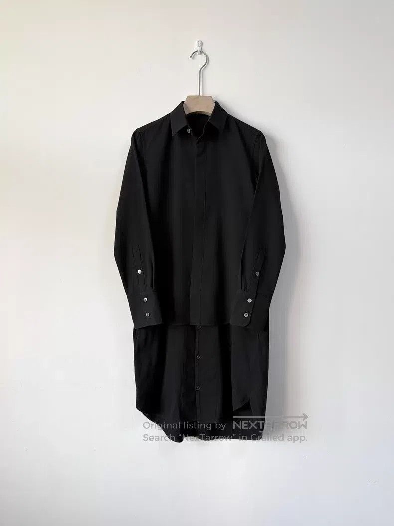 Yohji Yamamoto Double Paneled Wool Long Shirt