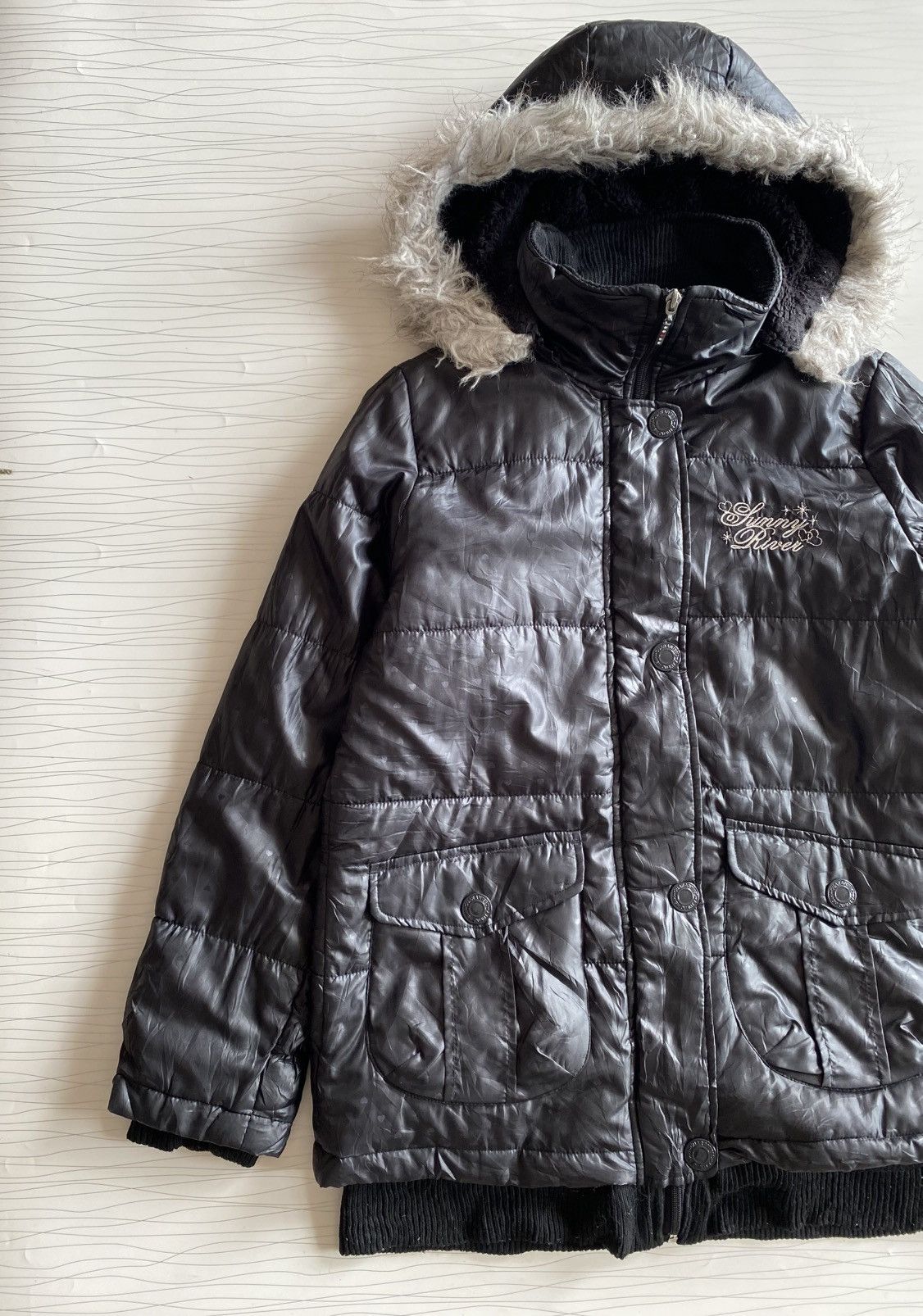 20471120 Sirmione Puffer Fur Hoodie ifsixwasnine lgb style Size US XL / EU 56 / 4 - 4 Thumbnail