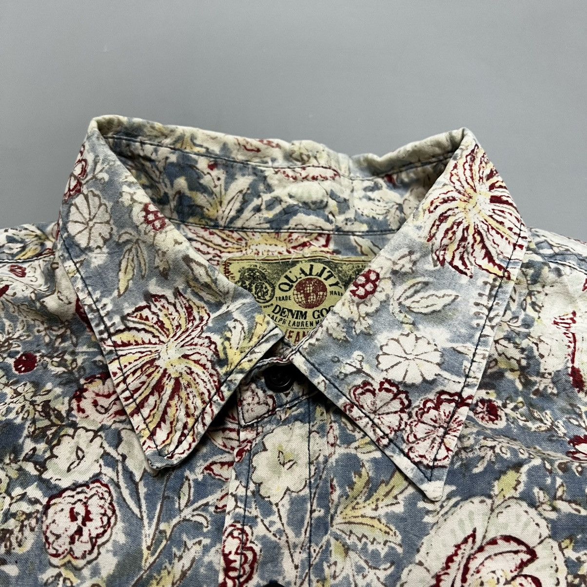 RRL Ralph Lauren × Ralph Lauren × Vintage Ralph Lauren Denim Goods Quality vintage floral shirt Size US XL / EU 56 / 4 - 7 Thumbnail