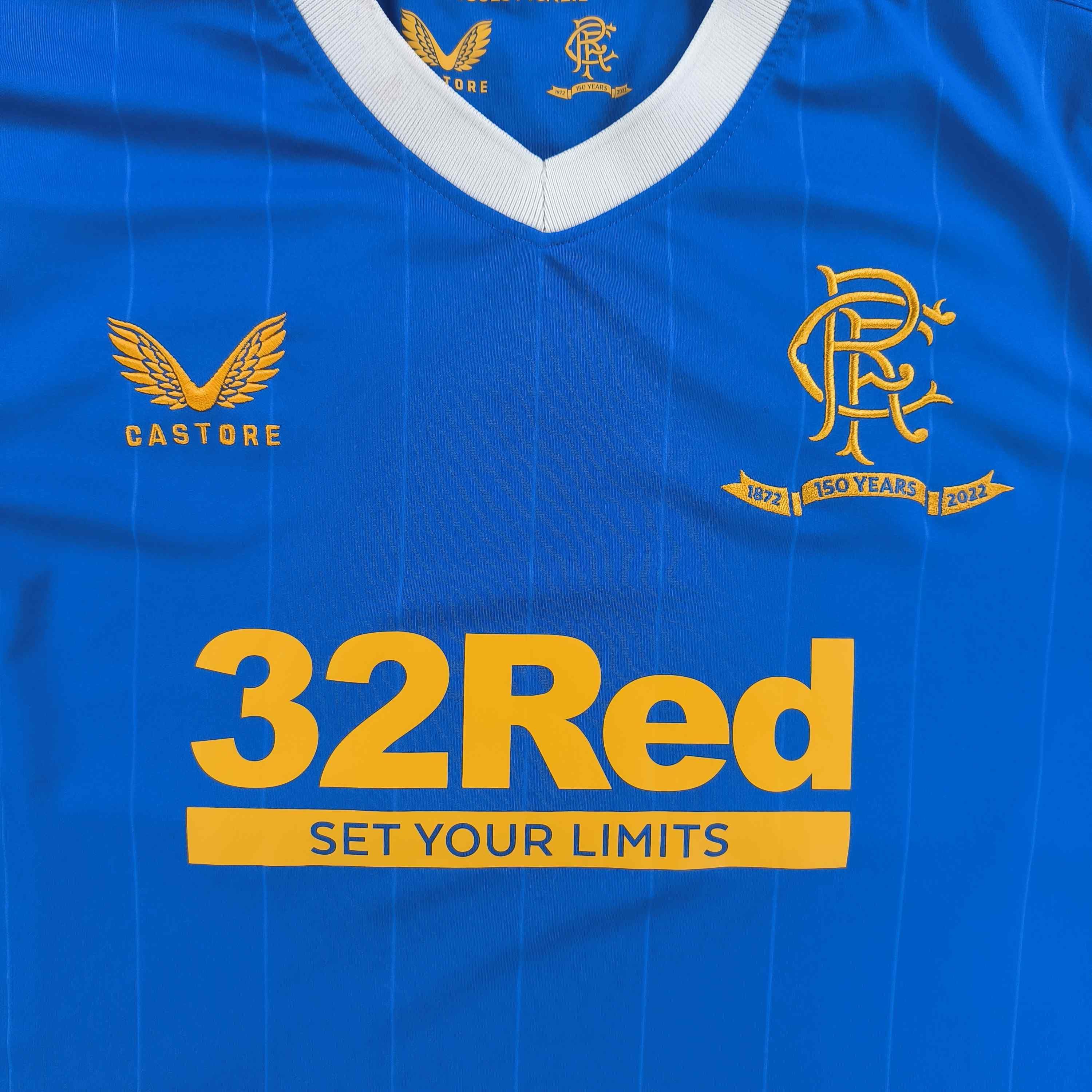 Castore Rangers 2021-22 Castore home football jersey shirt size XXL Size US XXL / EU 58 / 5 - 3 Thumbnail