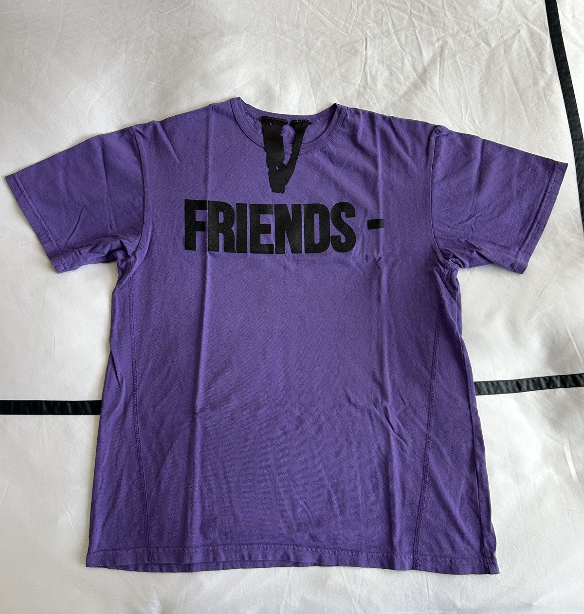 Vlone Size Medium - VLONE Friends Tee Shirt Purple Black Size US M / EU 48-50 / 2 - 1 Thumbnail