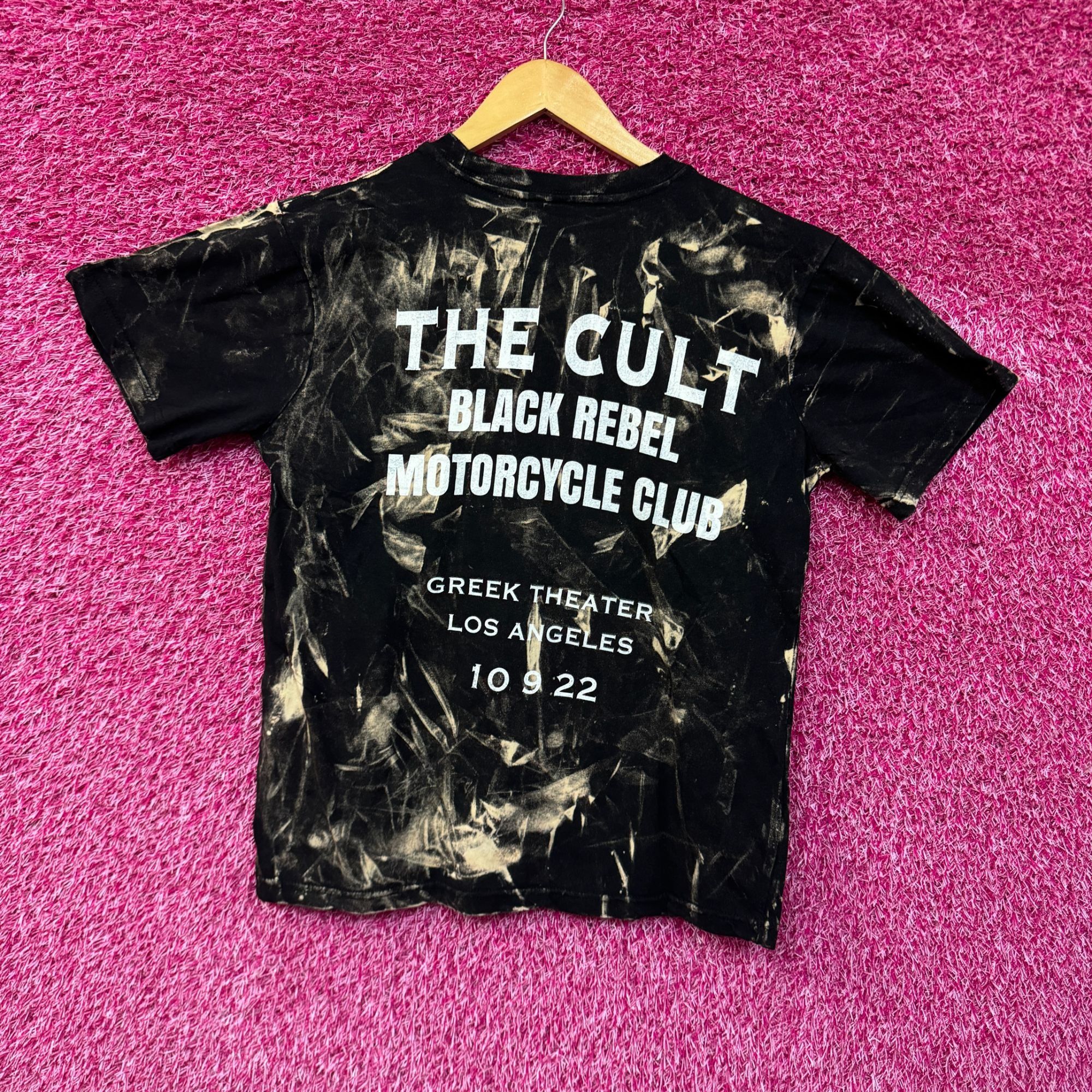 Band Tees The Cult Sonic Temple Goth Show at the Greek Bleach Dye smal Size US S / EU 44-46 / 1 - 4 Thumbnail