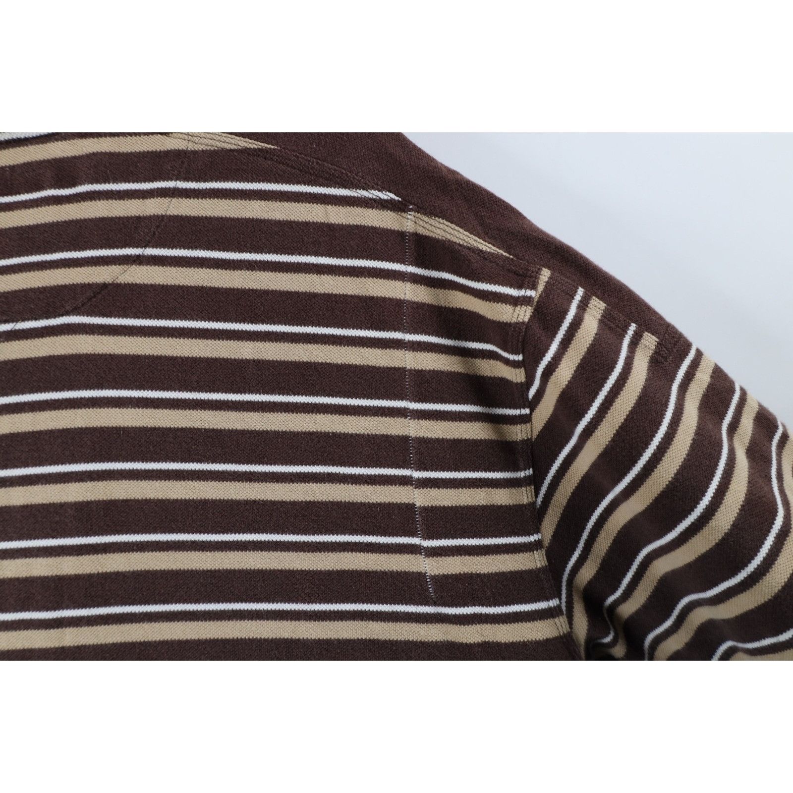Marithe + Francois Girbaud × Vintage Vintage 90s Marithe Francois Girbaud Spell Out Striped Polo Size US XL / EU 56 / 4 - 12 Thumbnail