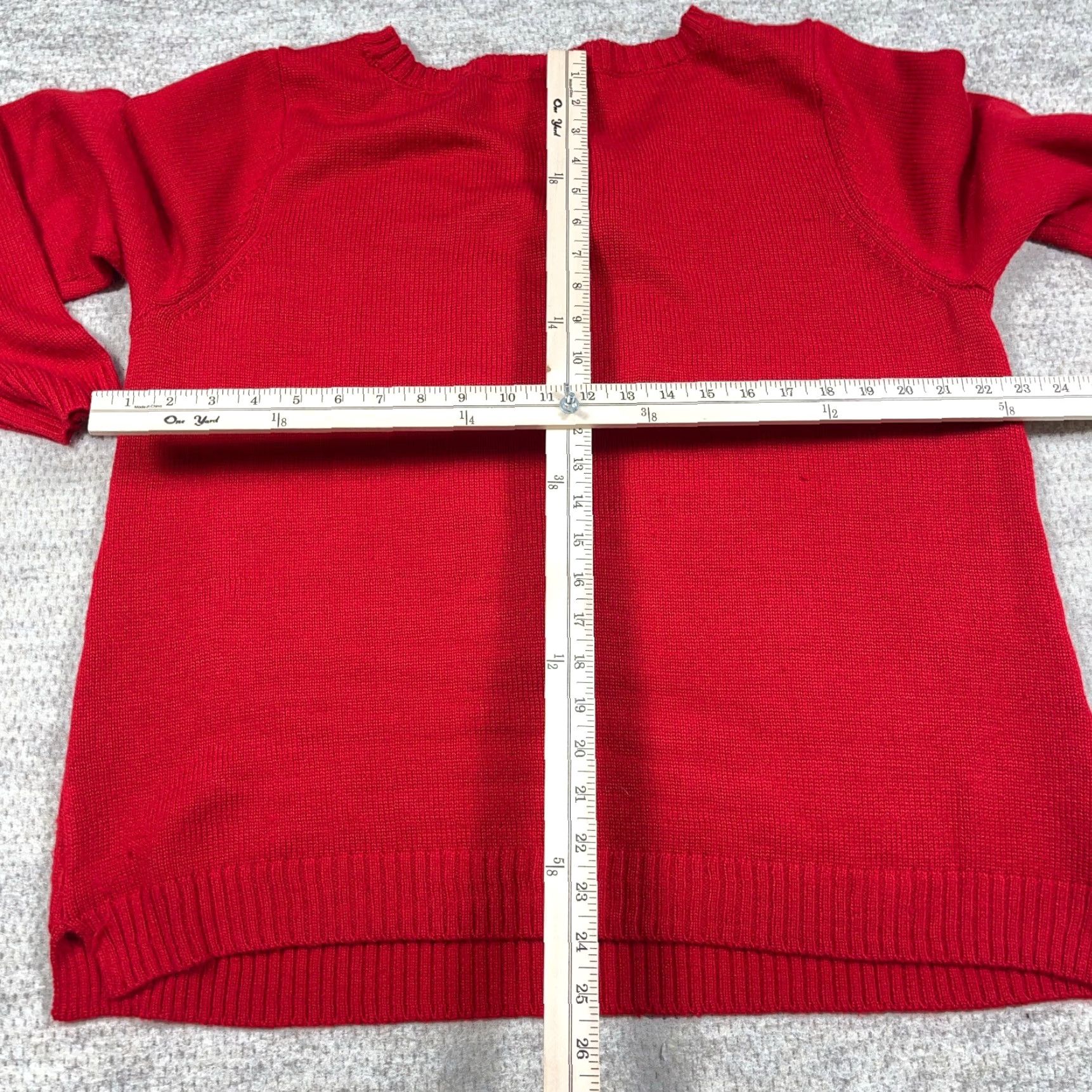 Vintage Karen Scott Sweater Women 2X Red Acrylic Knit Polar Bear Winter Christmas Size XXL / US 16-18 / IT 52-54 - 6 Thumbnail