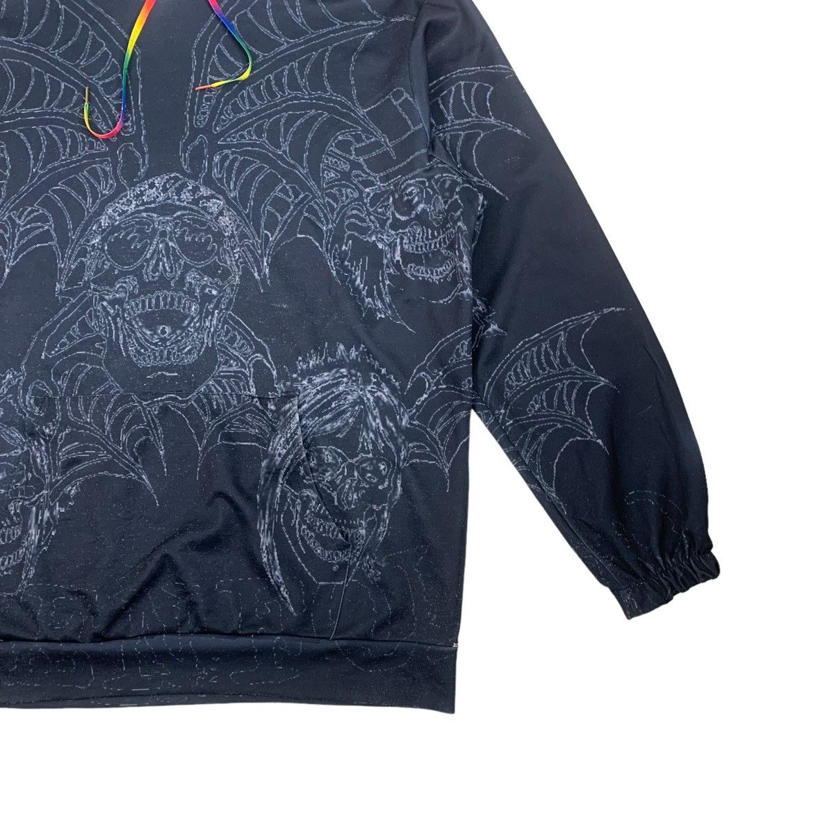 Japanese Brand Metal Skull full print Japanese Brand Hoodies Pullover Size US XL / EU 56 / 4 - 4 Thumbnail