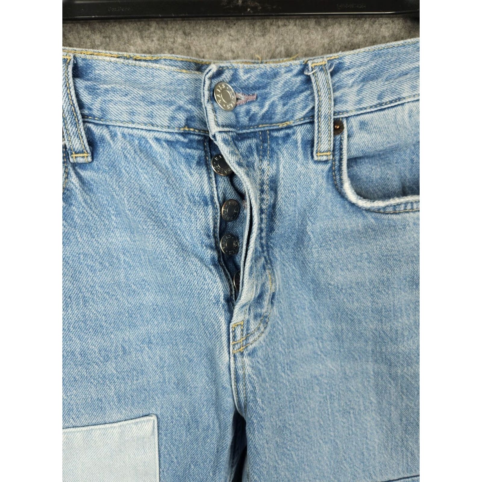 Rails Rails Jeans Womens Size 25 The Atwater Slouchy Straight Relaxed Denim Patchwork Jeans Size 42" / US 20 - 3 Thumbnail