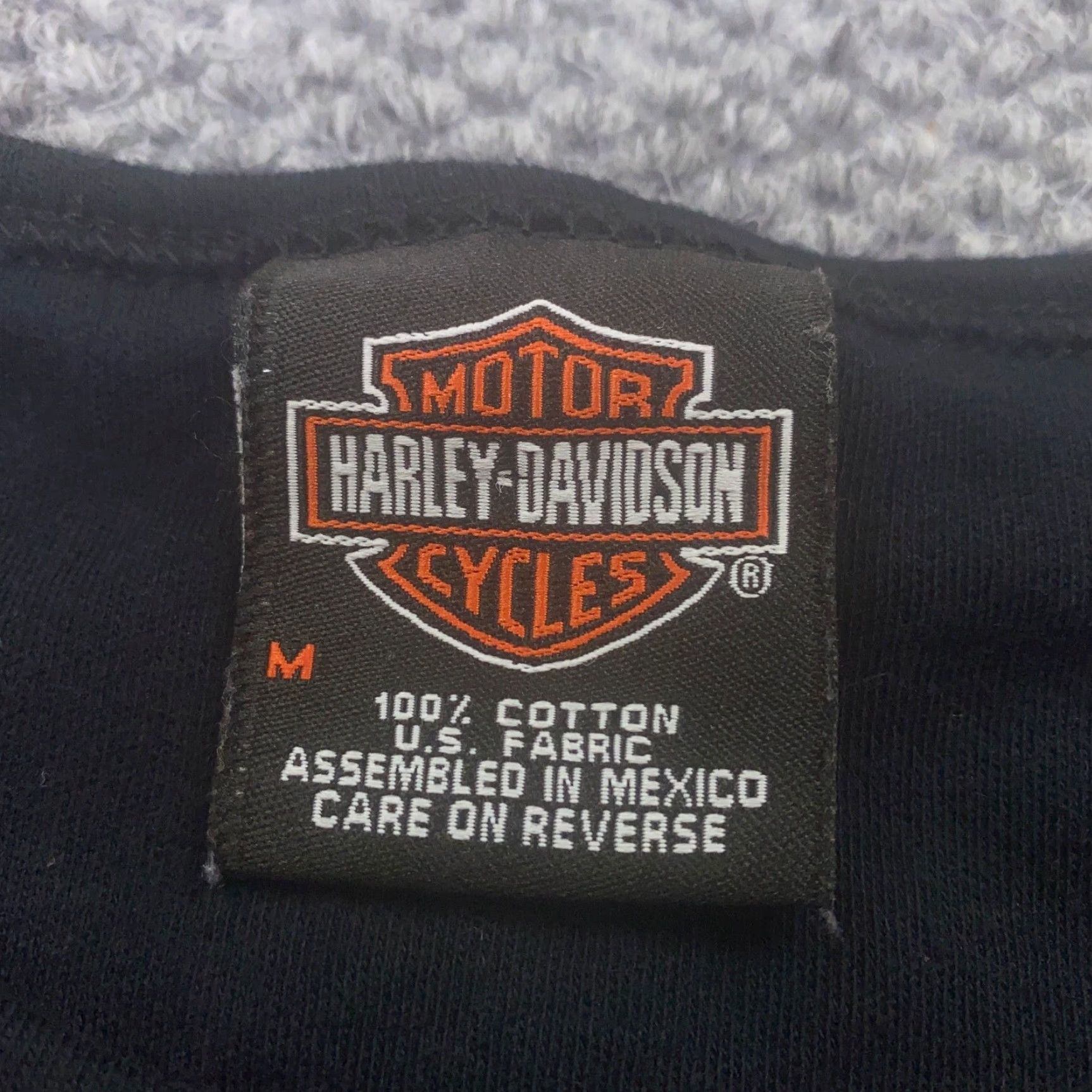 Harley Davidson VINTAGE Harley-Davidson Womens Shirt T-Shirt Regular Black 100% Cotton Jersey Short Sleeve Crew Neck Basic Motorcycle Size M / US 6-8 / IT 42-44 - 4 Thumbnail