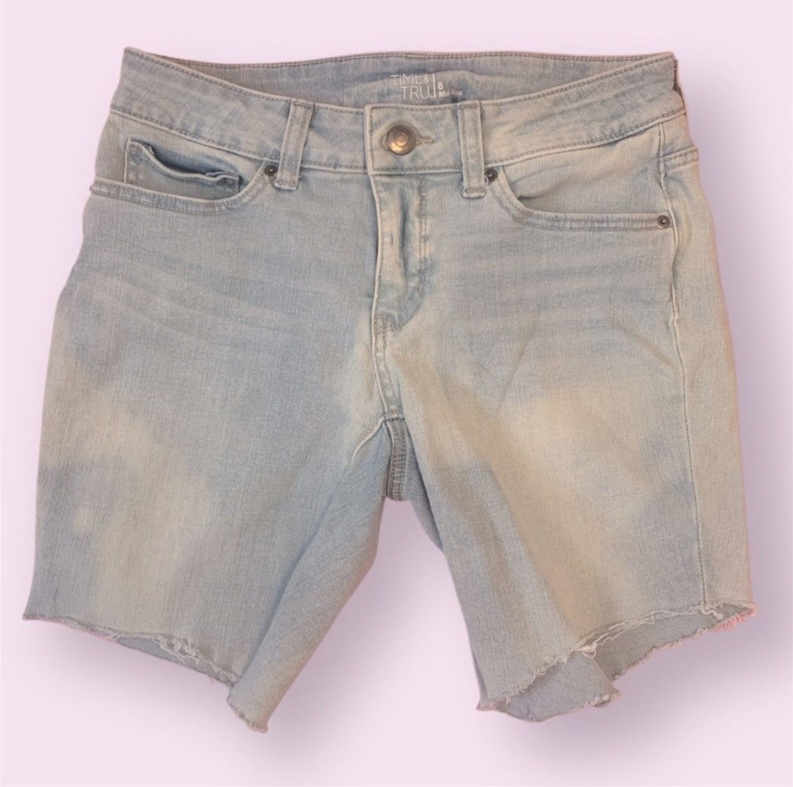 Other Mid Rise Cut Off Jean Shorts Size 30" / US 8 / IT 44 - 1 Thumbnail