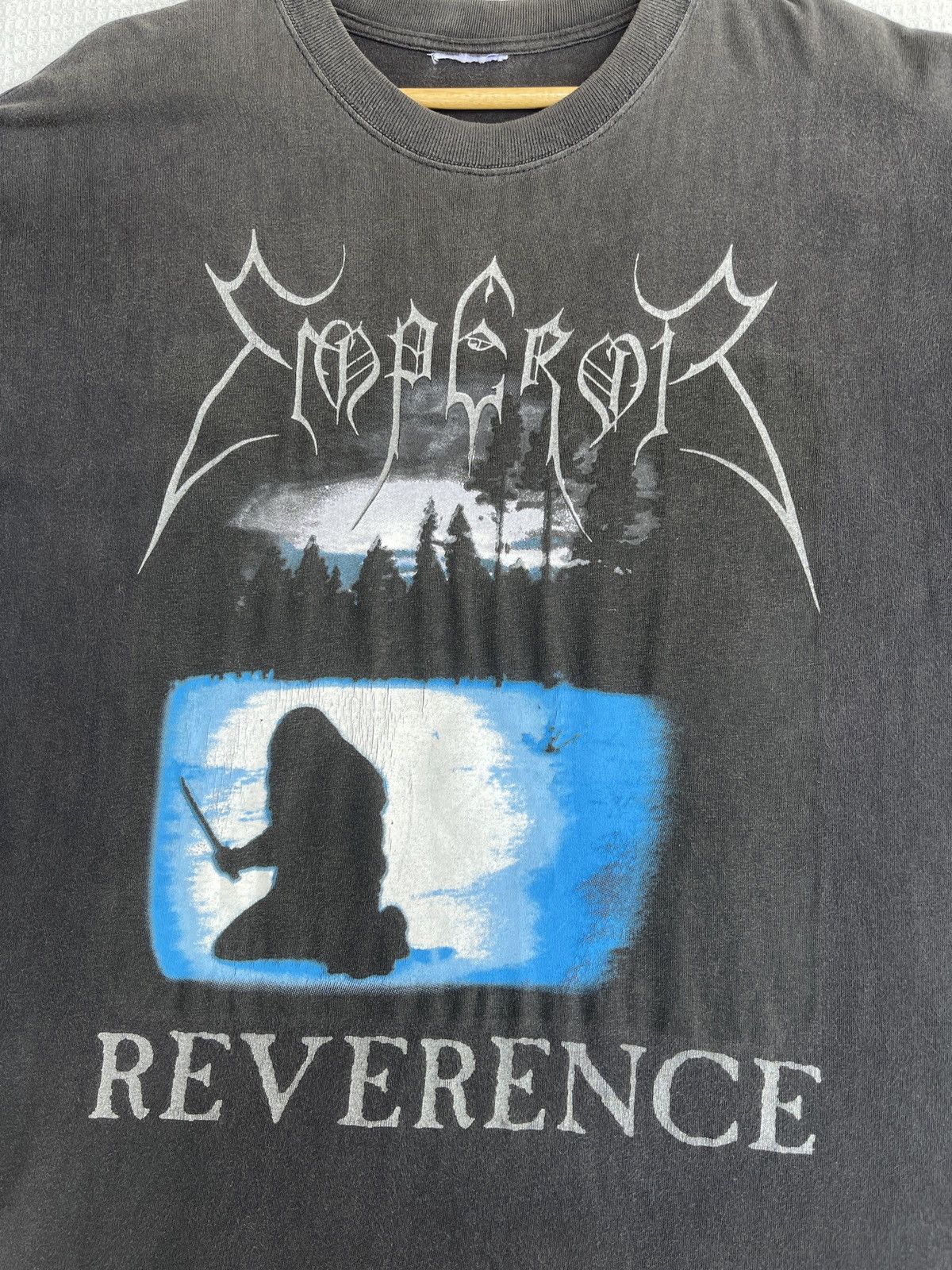 Band Tees SUN FADED🔥Vtg 90s Emperor Reverence Metal Band Tee Size US XL / EU 56 / 4 - 12 Thumbnail