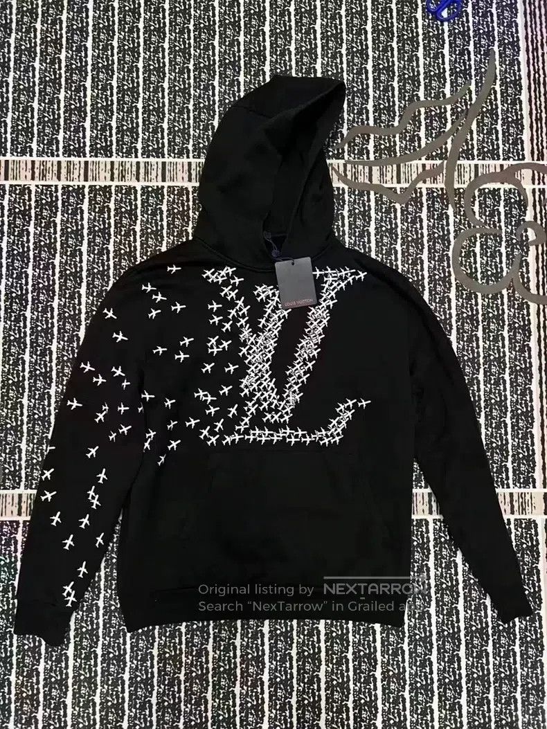 Louis Vuitton Louis Vuitton Airplane Black Hoodie Size US M / EU 48-50 / 2 - 3 Thumbnail