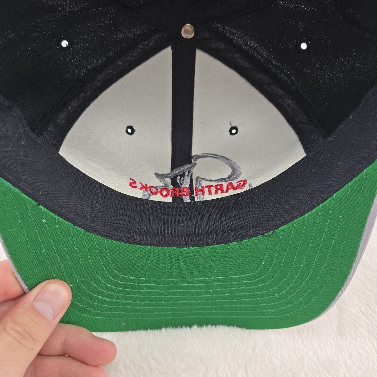Other Vintage Garth Brooks Hat Cap Black Gray SnapBack Country Size ONE SIZE - 10 Thumbnail