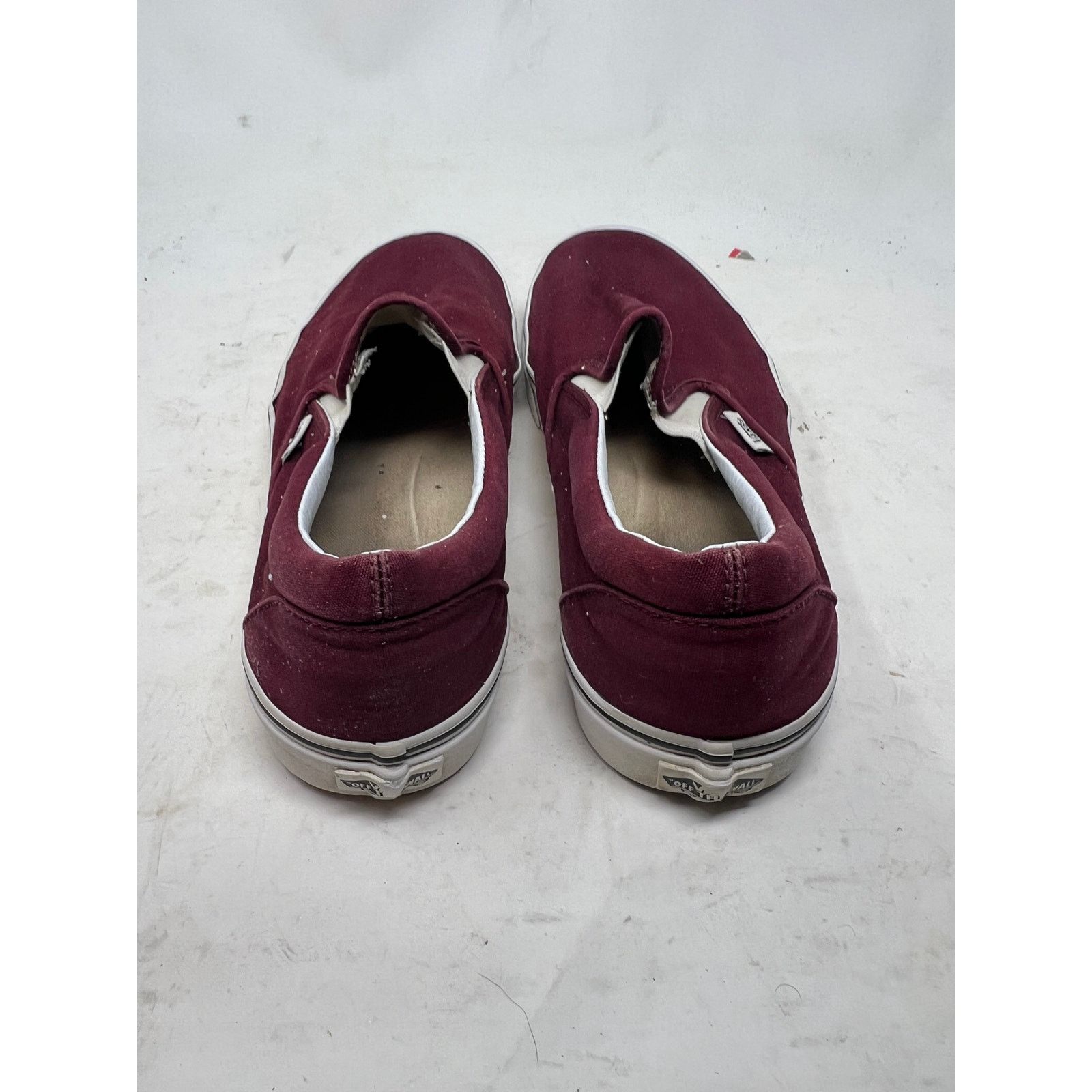 Vans VANS Canvas Burgundy Low Top Skate Shoes Mens 10 Size US 10 / EU 43 - 5 Thumbnail