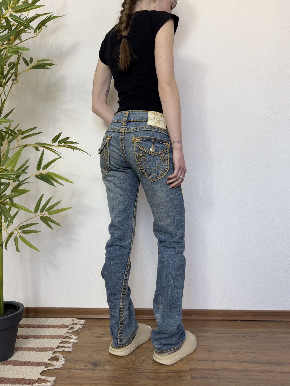 True Religion TRUE RELIGION DENIM CONTRAST STITCH JEANS SKINI PANTS Size 25" / US 0 / IT 36 - 2 Thumbnail