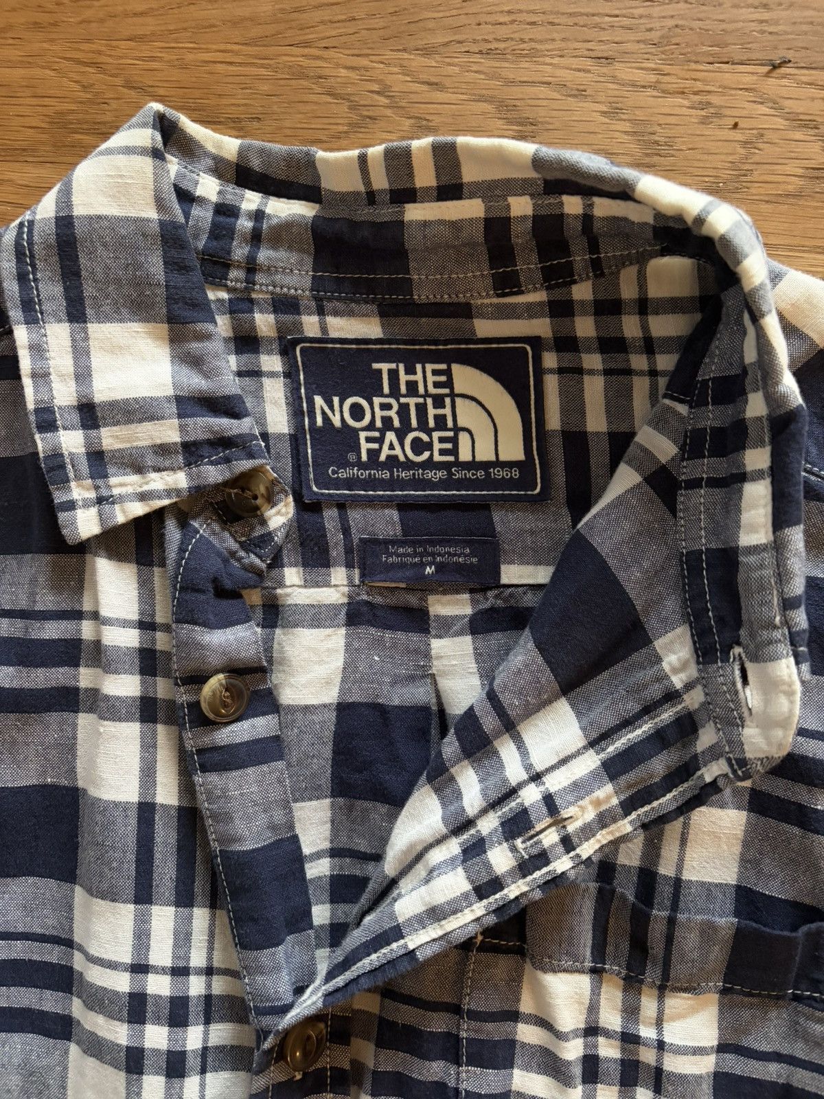 The North Face Linen Plaid Button Down Shirt Size US M / EU 48-50 / 2 - 3 Thumbnail