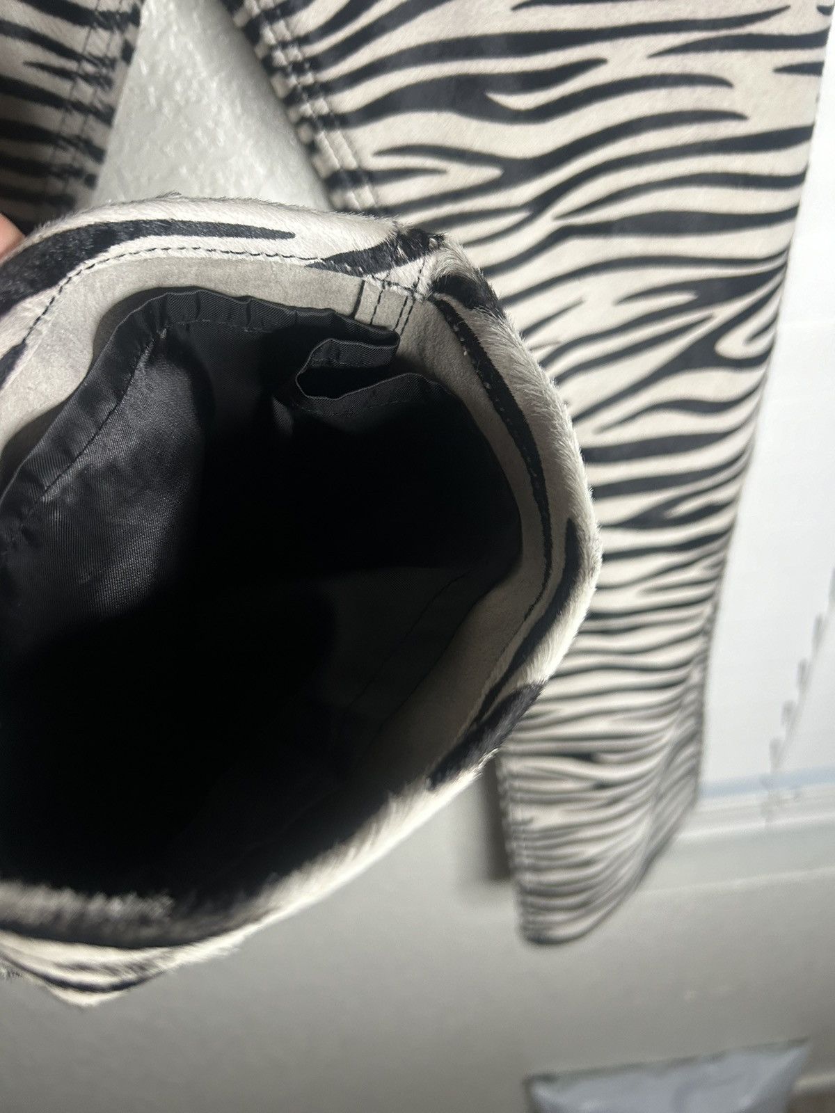 DENIM TEARS Denim tear calf hair zebra print pants Size US 30 / EU 46 - 4 Thumbnail