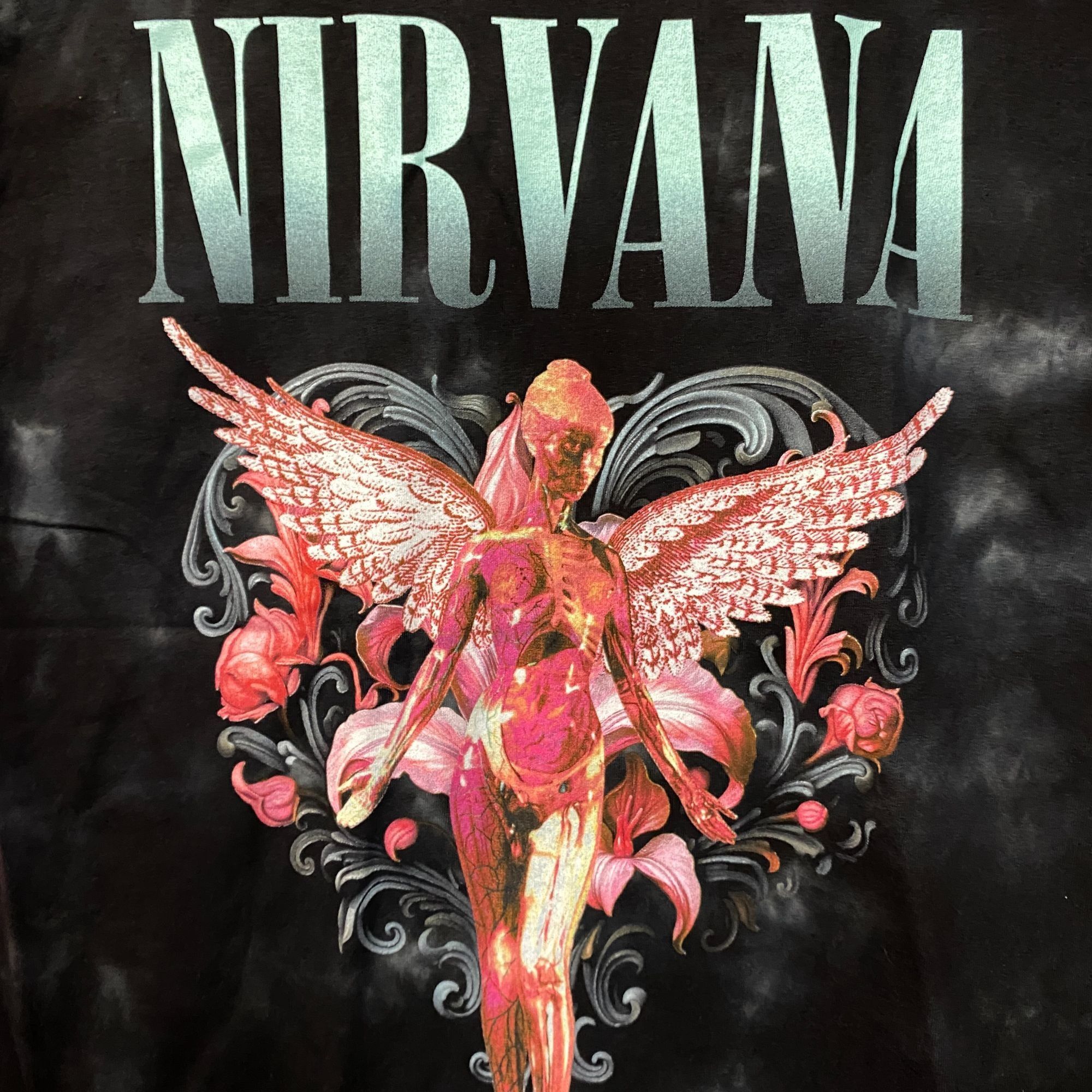 Nirvana Nirvana In Utero Album Floral Heart Angel Tie Dye Tee Large Size US L / EU 52-54 / 3 - 2 Thumbnail