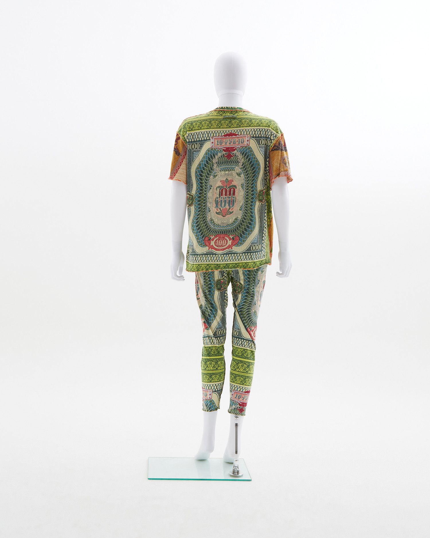 Jean Paul Gaultier S/S 1994 “Les Tatouages” baroque sculptures money dollar set Size M / US 6-8 / IT 42-44 - 4 Thumbnail