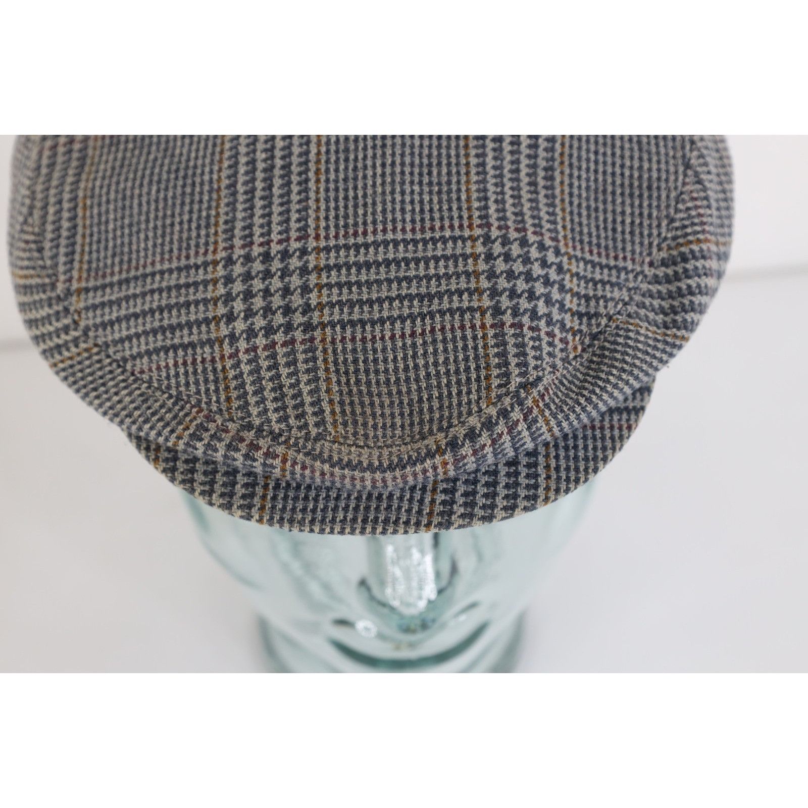 Vintage Vintage 90s Rockabilly Wool Houndstooth Newsboy Cabbie Hat Size ONE SIZE - 3 Thumbnail