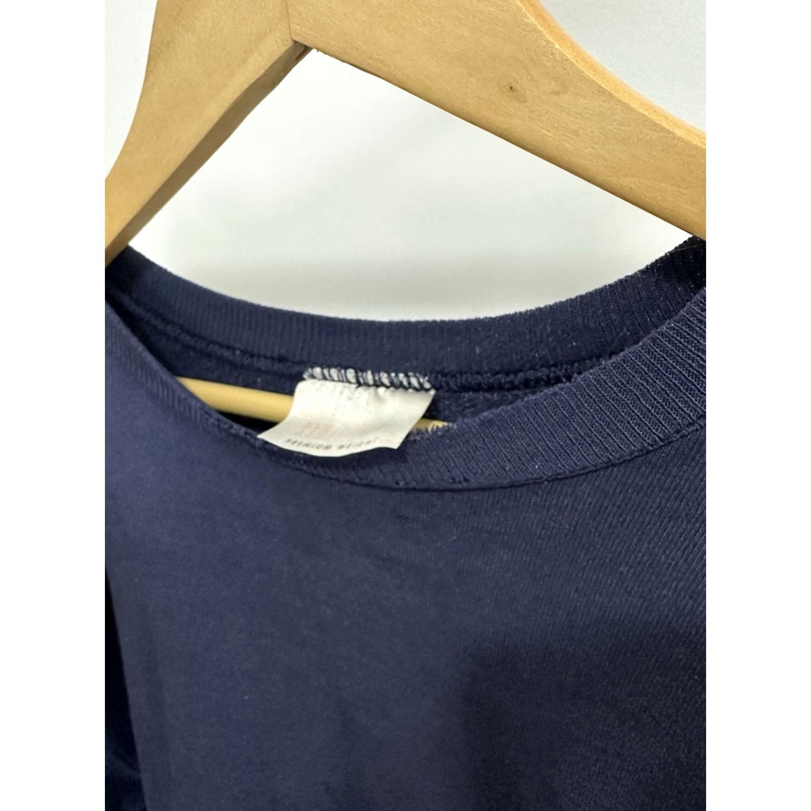 Hanes VTG Hanes Gradient Sun Faded Worn Cotton Boxy Sweatshirt Navy L Men Shirt Pullover 90s Decade Womens Mens Girls Boys Size US L / EU 52-54 / 3 - 3 Thumbnail