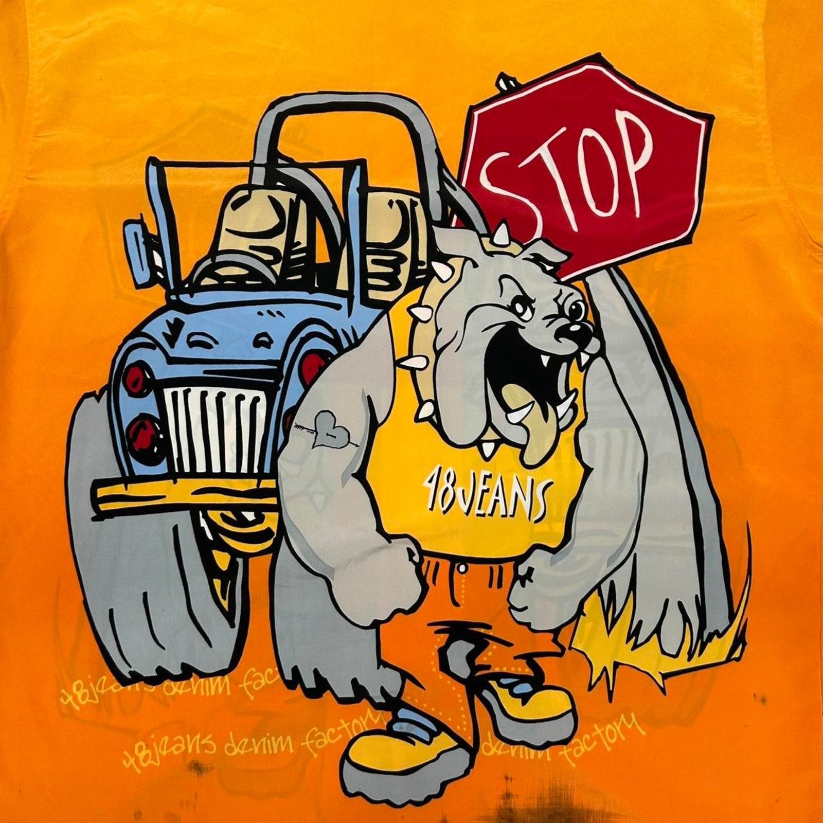 Other Y2K 48 Jeans yellow and orange oversized button up shirt Size US XXL / EU 58 / 5 - 7 Thumbnail