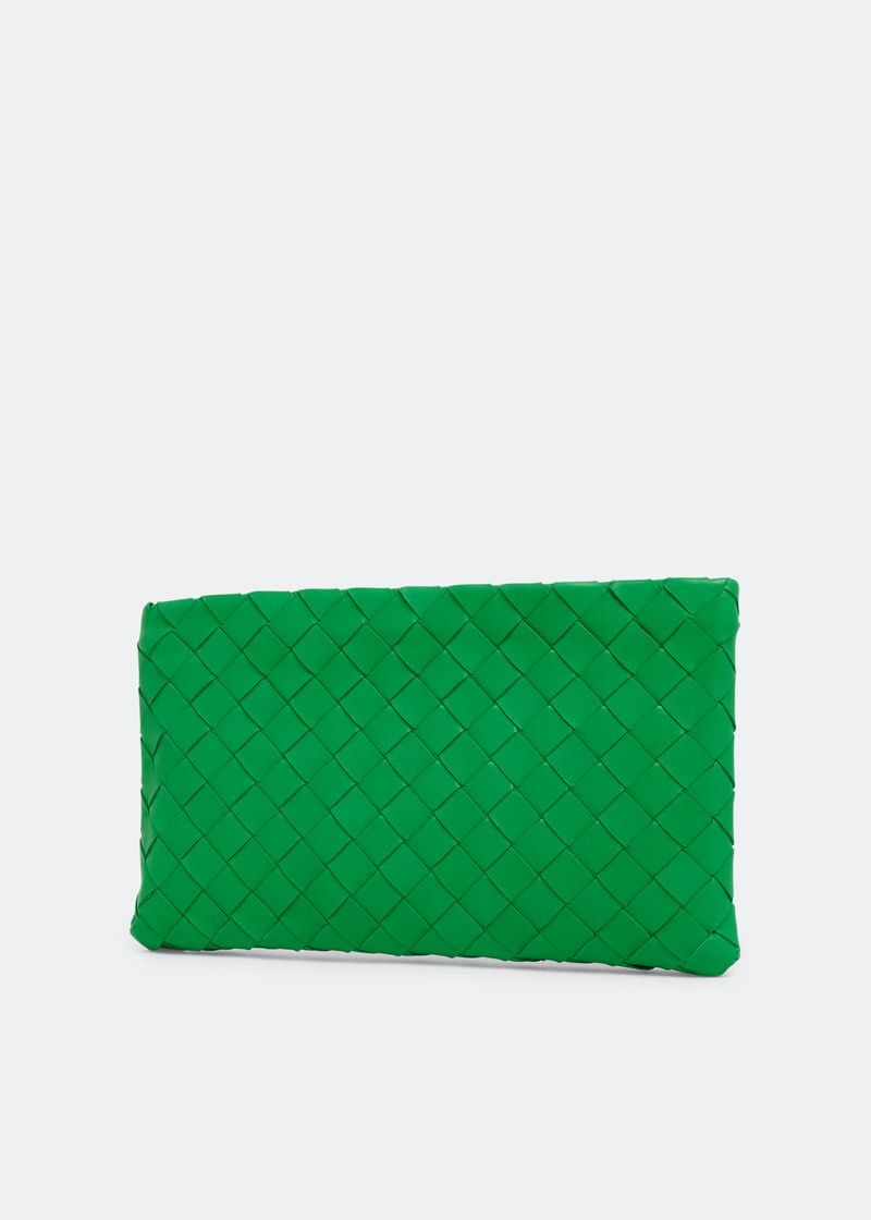 Bottega Veneta o1lf3ng10525 Size: OS / Intrecciato Small Pouch in Green Size ONE SIZE - 3 Thumbnail