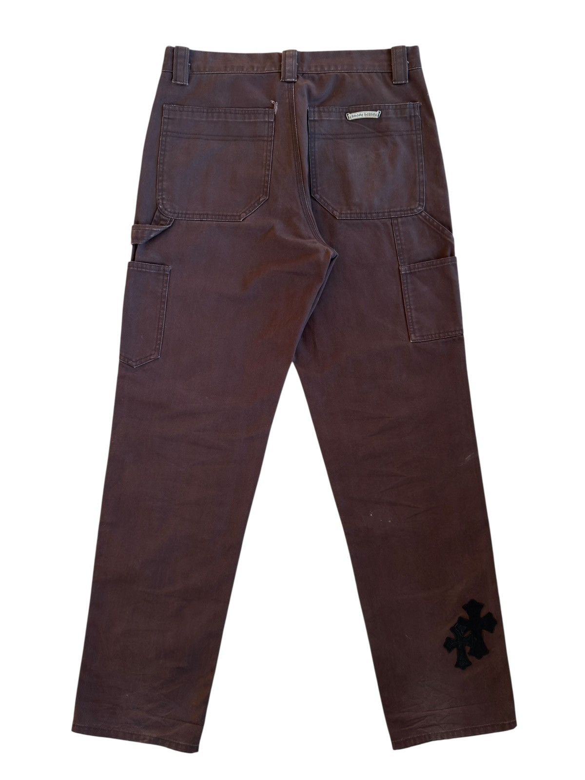 Chrome Hearts Chrome Hearts 1/1 Goat Leather Patched Brown Carpenter Pants Size US 32 / EU 48 - 3 Thumbnail