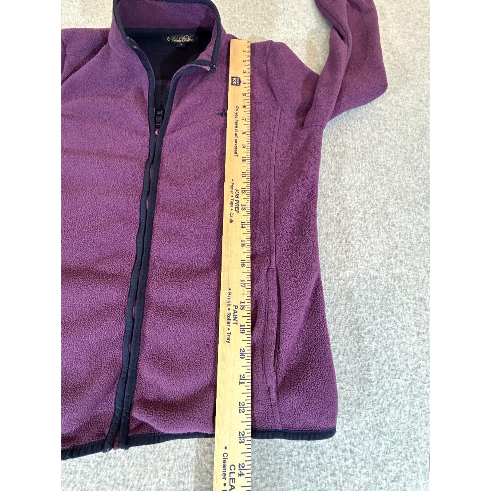 Brooks Brothers Brooks Brothers Jacket Womens Medium Purple Fleece Full Zip Coat Windbreaker Logo Zipper Pockets Short Coat Casual Mens? Size M / US 6-8 / IT 42-44 - 6 Thumbnail