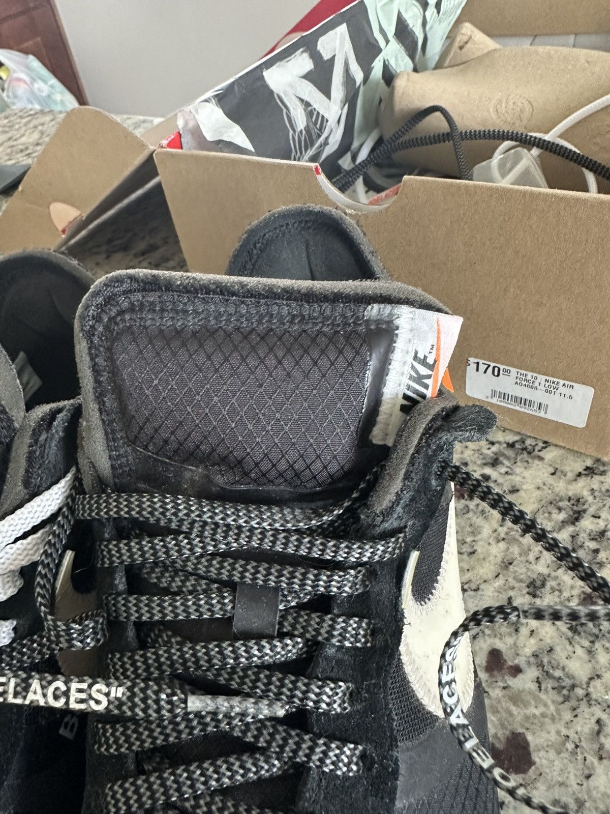 Nike × Off-White Nike Off White Air Force Size US 11.5 / EU 44-45 - 14 Thumbnail