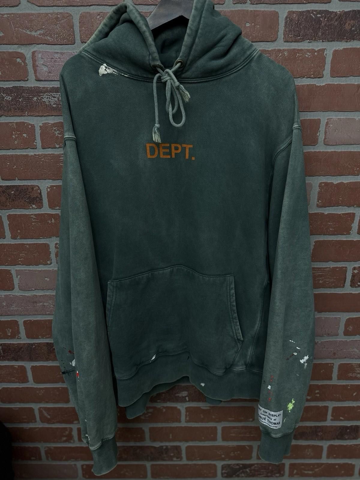Gallery Dept. Gallery Dept Paint Splatter Sweatshirt Hoodie Size XXL Green Size US XXL / EU 58 / 5 - 3 Thumbnail