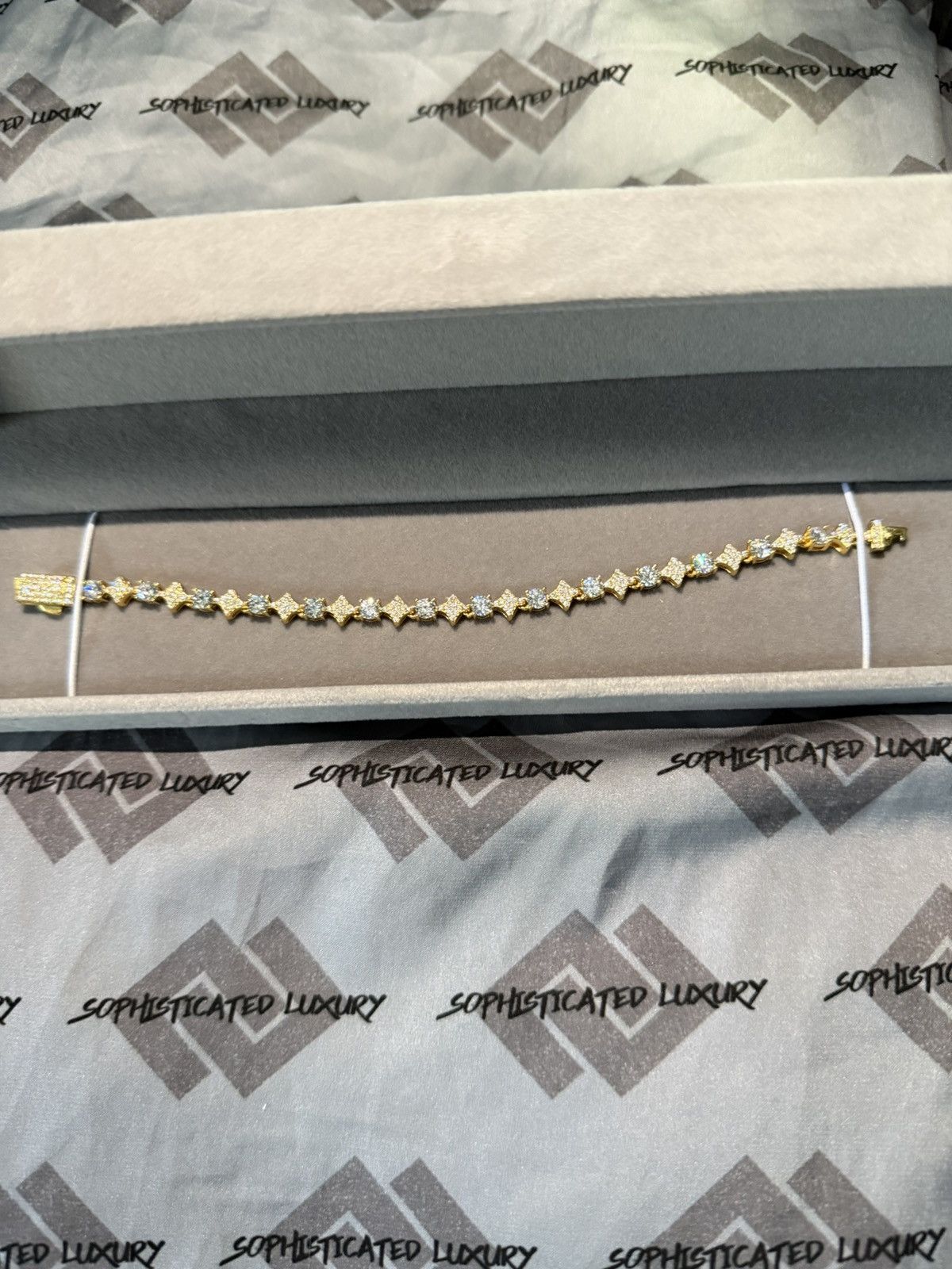 Other Asscher Moissanite Bracelet 7” Size ONE SIZE - 8 Thumbnail