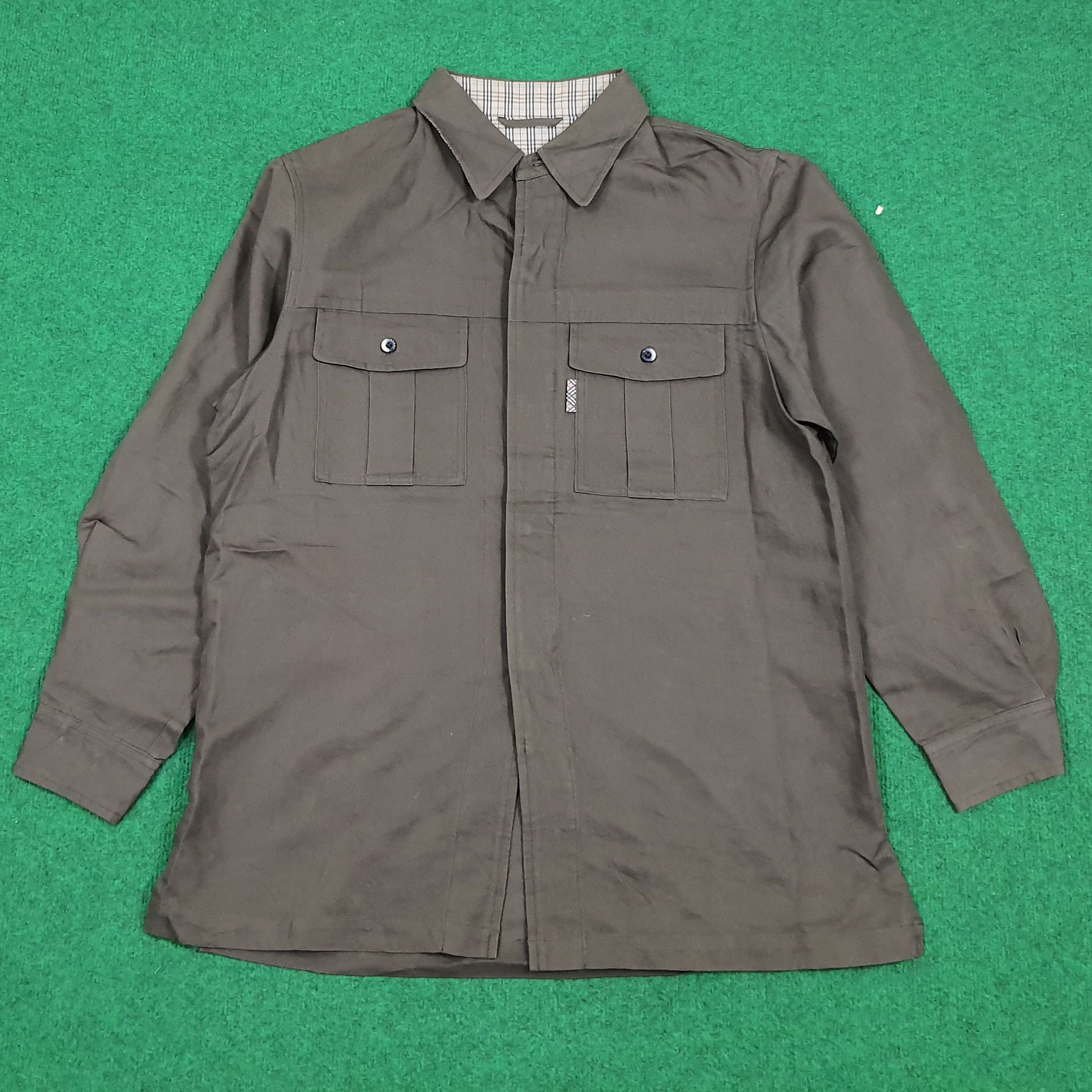 Burberry × Vintage Vintage Burberry London Nova Check Shirt Button Up Size US L / EU 52-54 / 3 - 3 Thumbnail