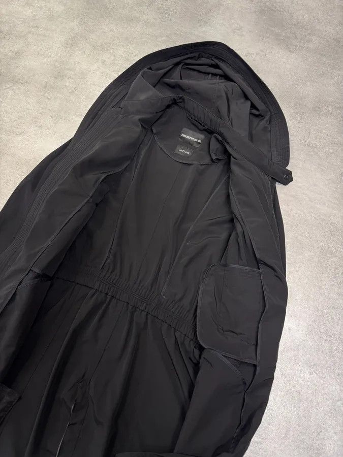 Emporio Armani FW2012 Emporio Armani Full Zip Black Nylon Long Jacket Size US S / EU 44-46 / 1 - 5 Thumbnail