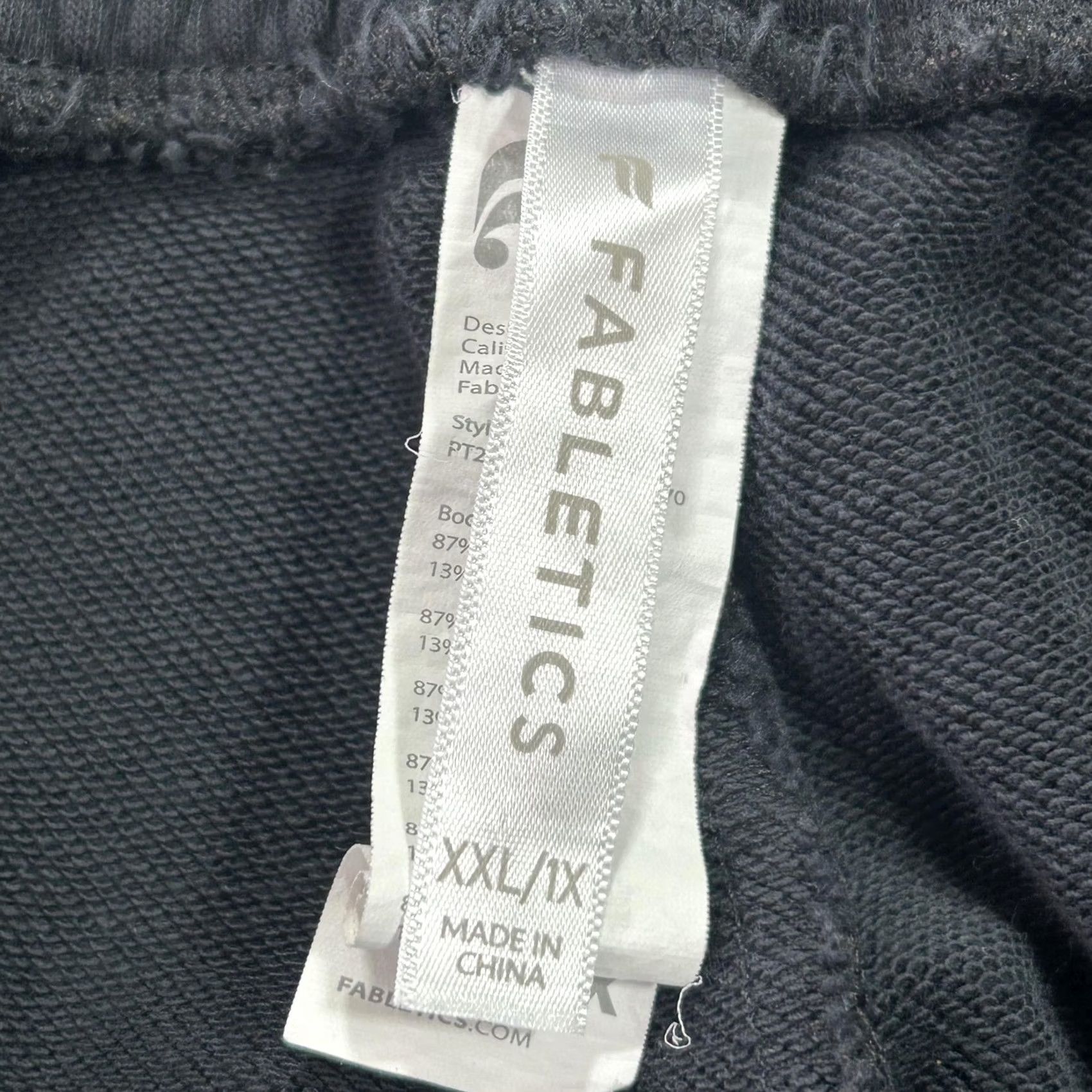 Fabletics Fabletics Mens 2XL Black Fleece Jogger Elastic Waist Pockets Sweatpants Sportswear Pants Size US 39 - 4 Thumbnail