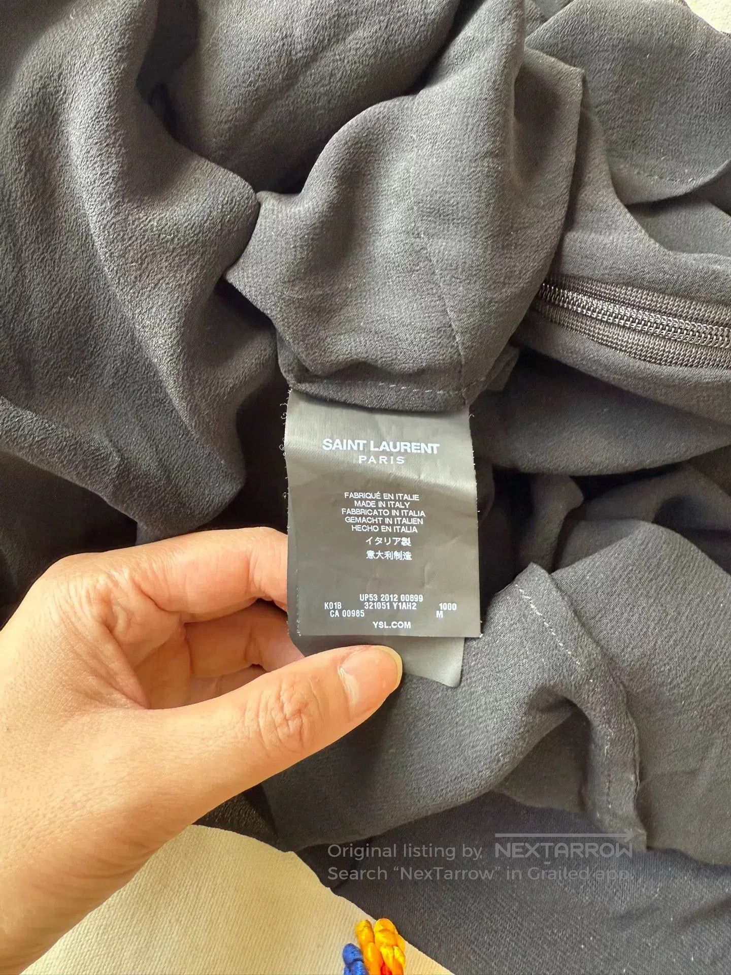 Saint Laurent Paris Saint Laurent YSL Black Bow Collar Dress. Size M / US 6-8 / IT 42-44 - 5 Thumbnail