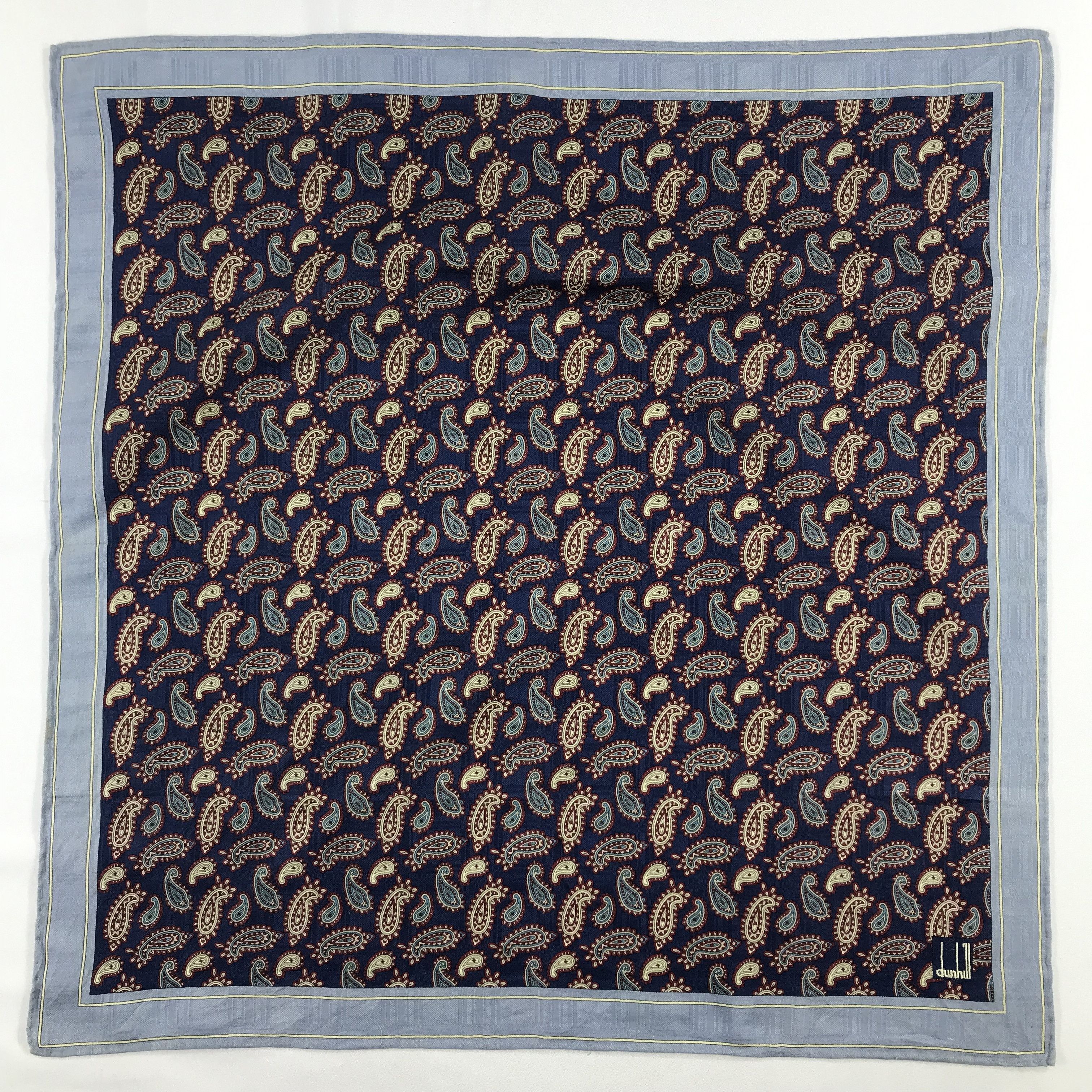 Alfred Dunhill × Vintage Dunhill Bandana / Handkerchief / Neckerchief - S2532 Size ONE SIZE - 1 Thumbnail