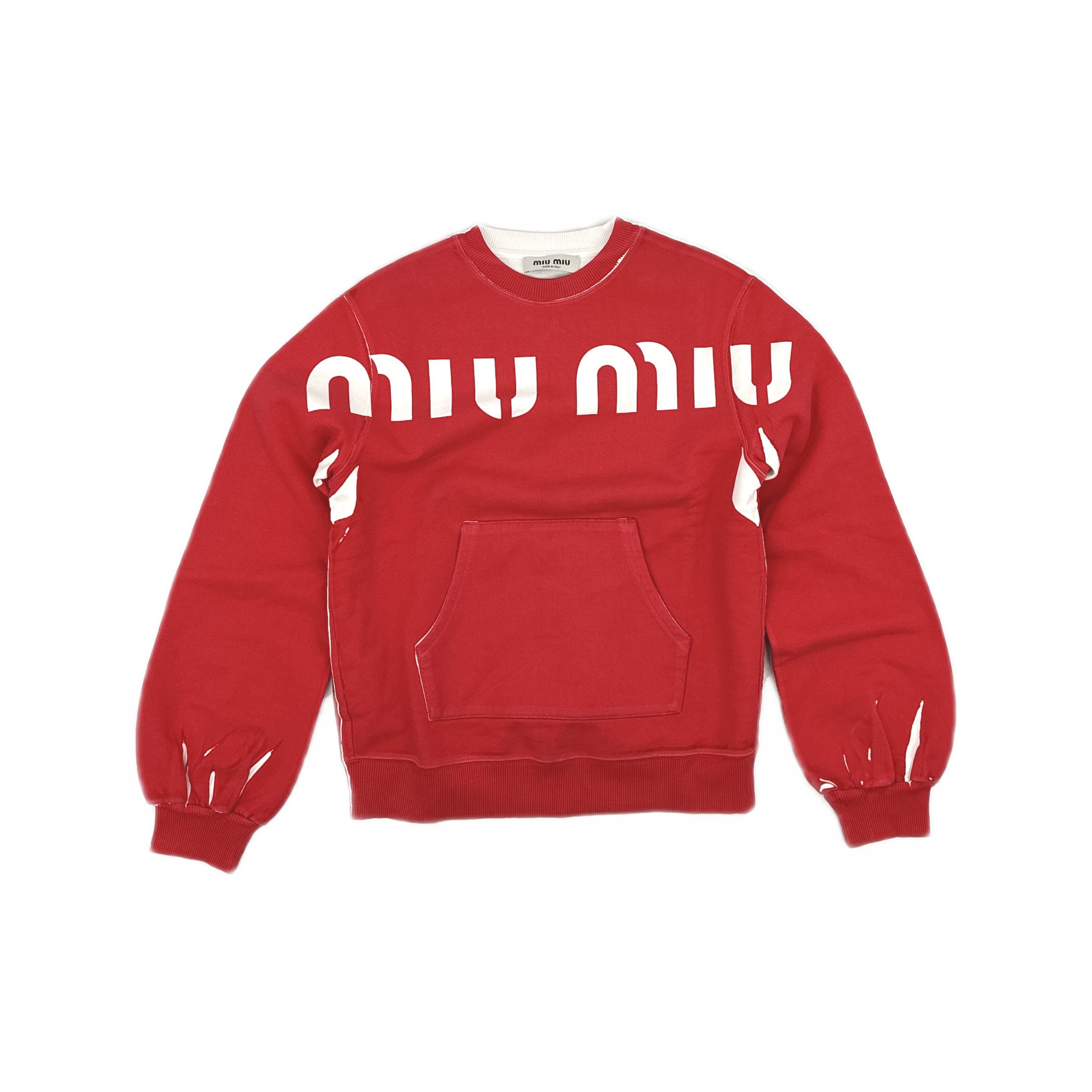 Miu Miu Miu Miu Logo Sweatshirt Size S Size S / US 4 / IT 40 - 1 Thumbnail